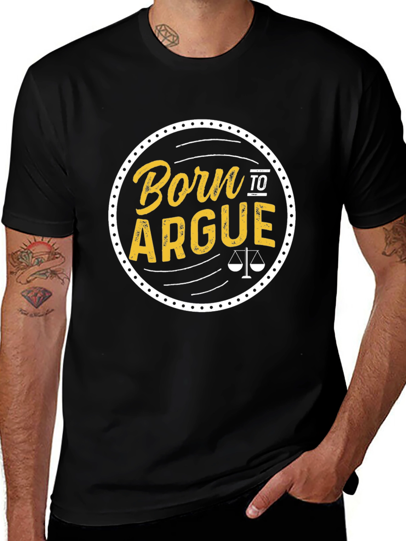 Born to Argue T-Shirt Funny Lawyer Law Student Gift