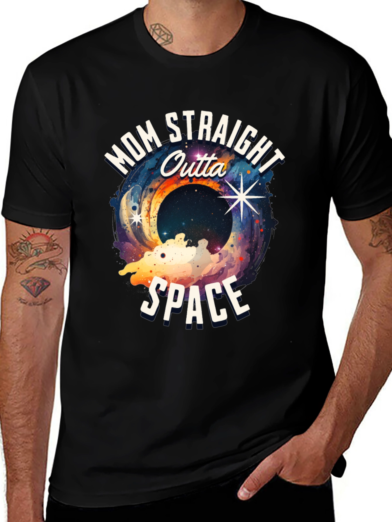 Variant 12 of Mom Straight Outta Space Graphic T-Shirt