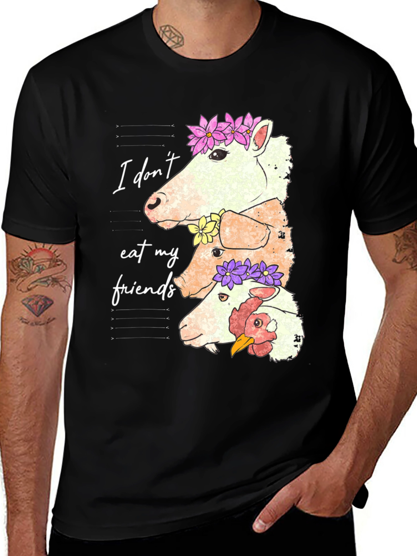 Vegan T-Shirt: 'I Don't Eat My Friends' Tee