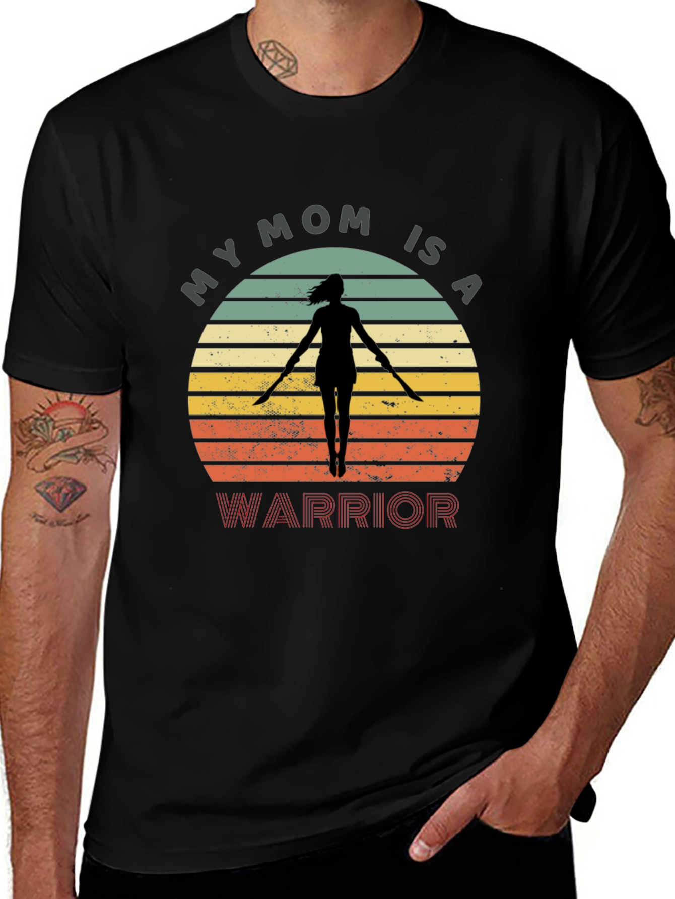 Variant 2 of My Mom Is A Warrior Graphic Tee - Unisex