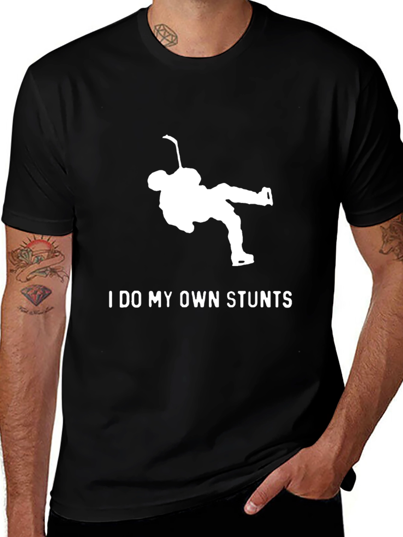 Variant 11 of I Do My Own Stunts Hockey T-Shirt