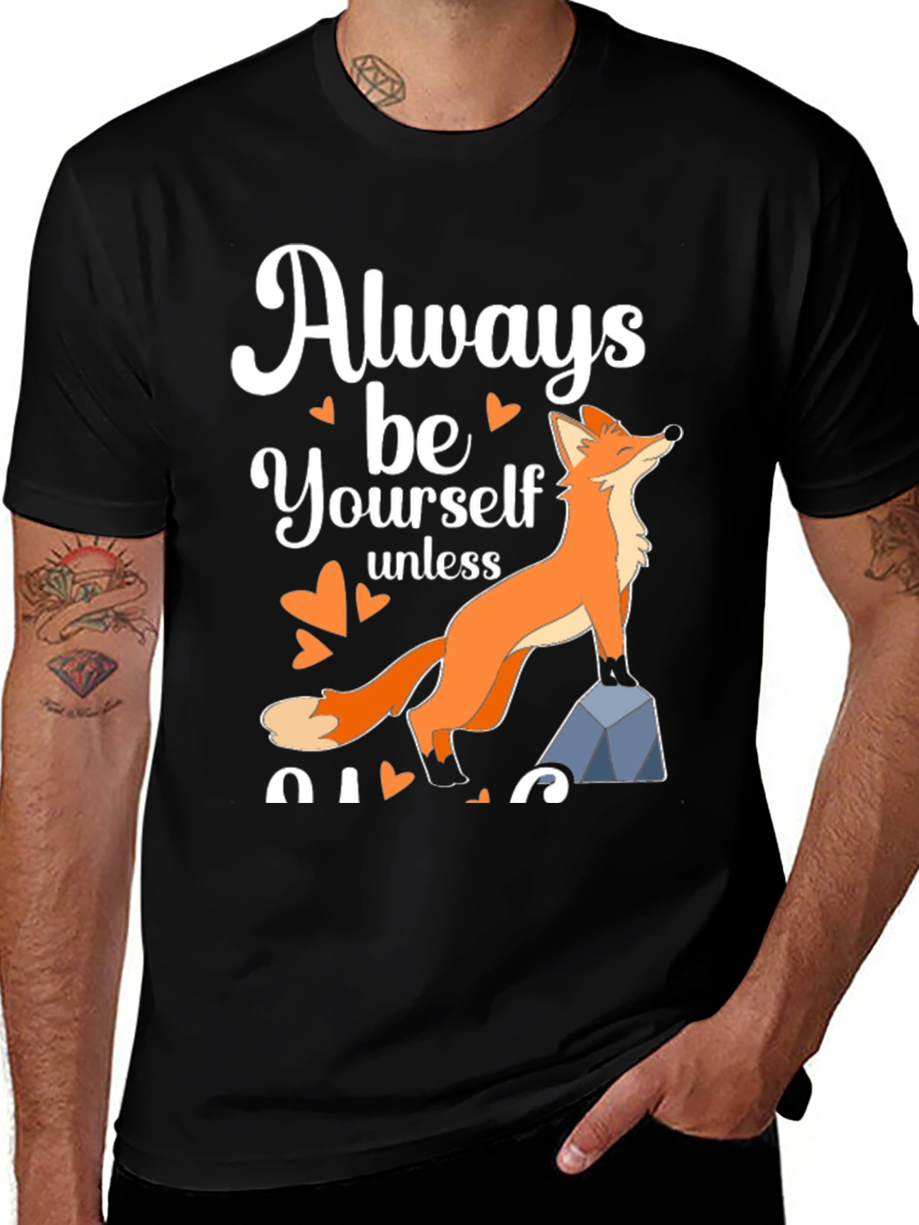 Variant 7 of Always Be Yourself Fox Graphic Tee