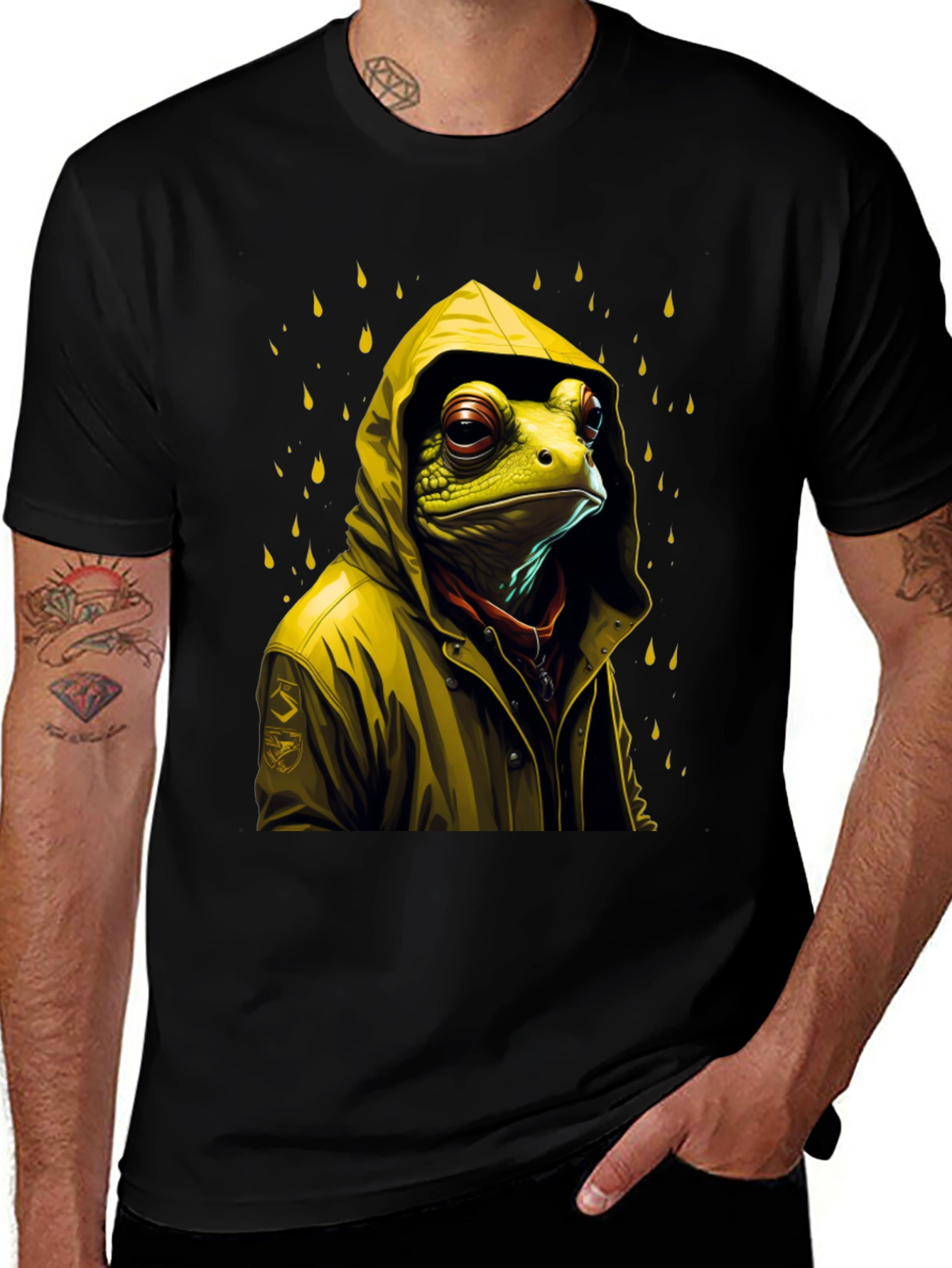 Variant 9 of Frog Raincoat Graphic T-Shirt