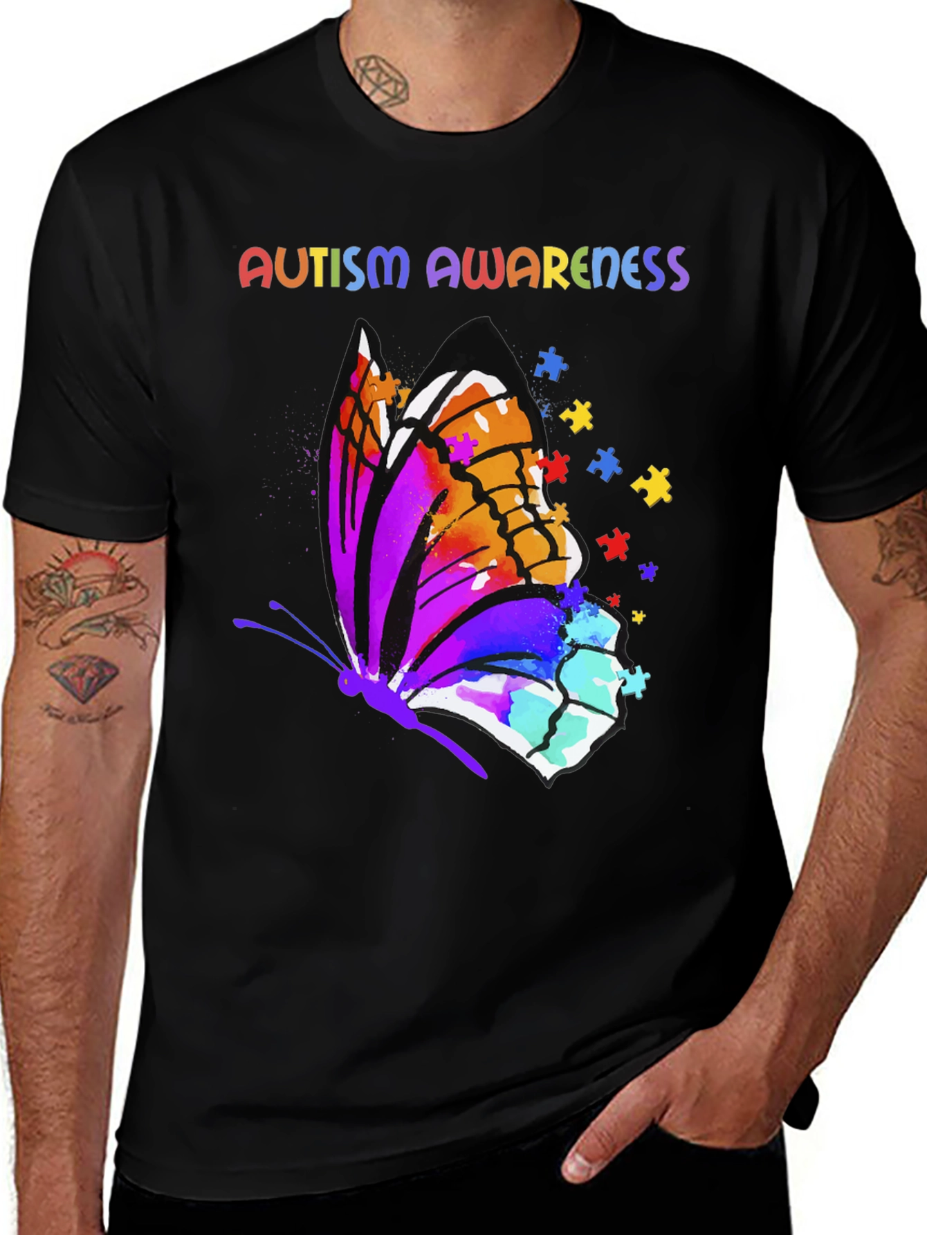 Autism Awareness Butterfly T-Shirt