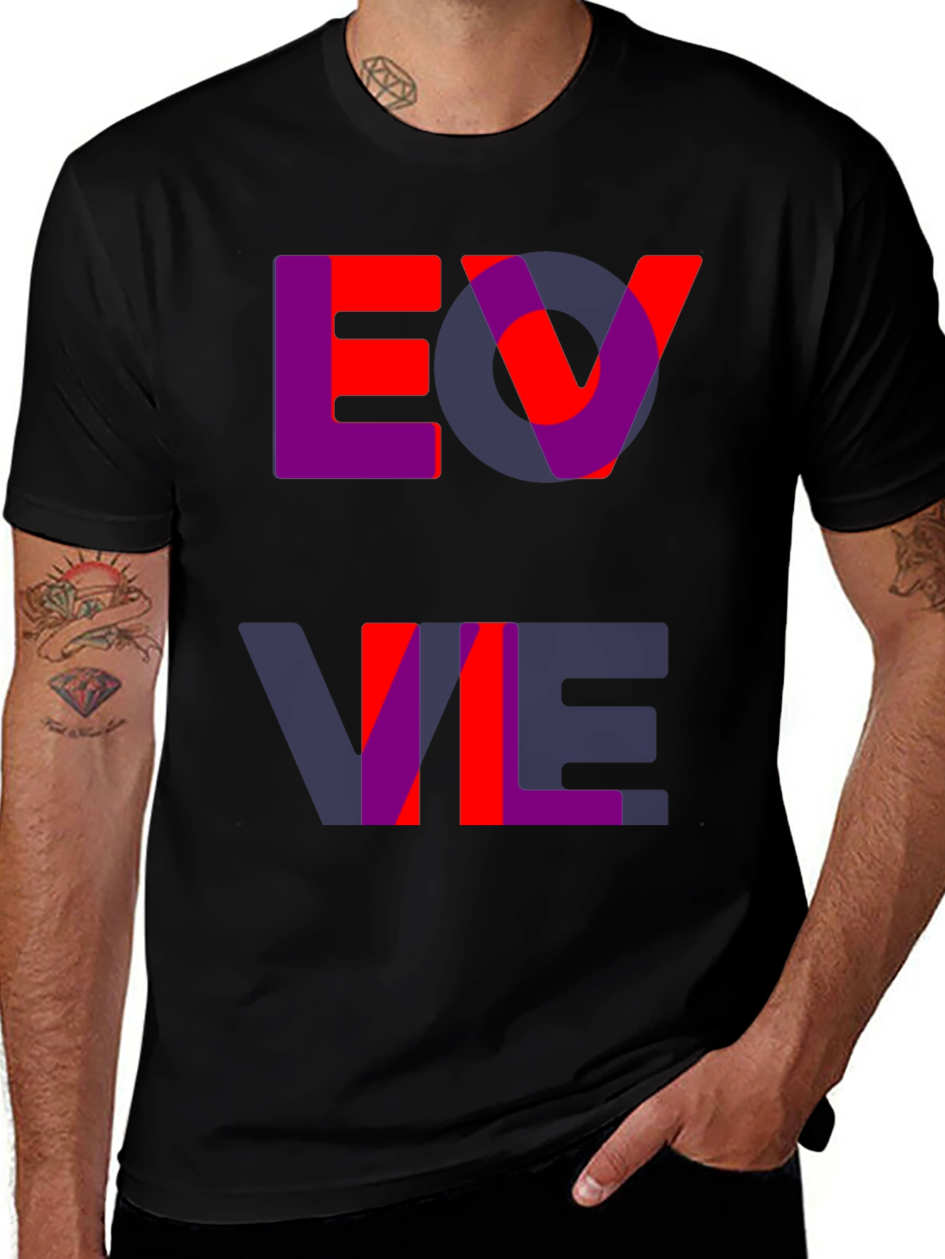 Variant 3 of Bold Graphic Tee - Evil Design