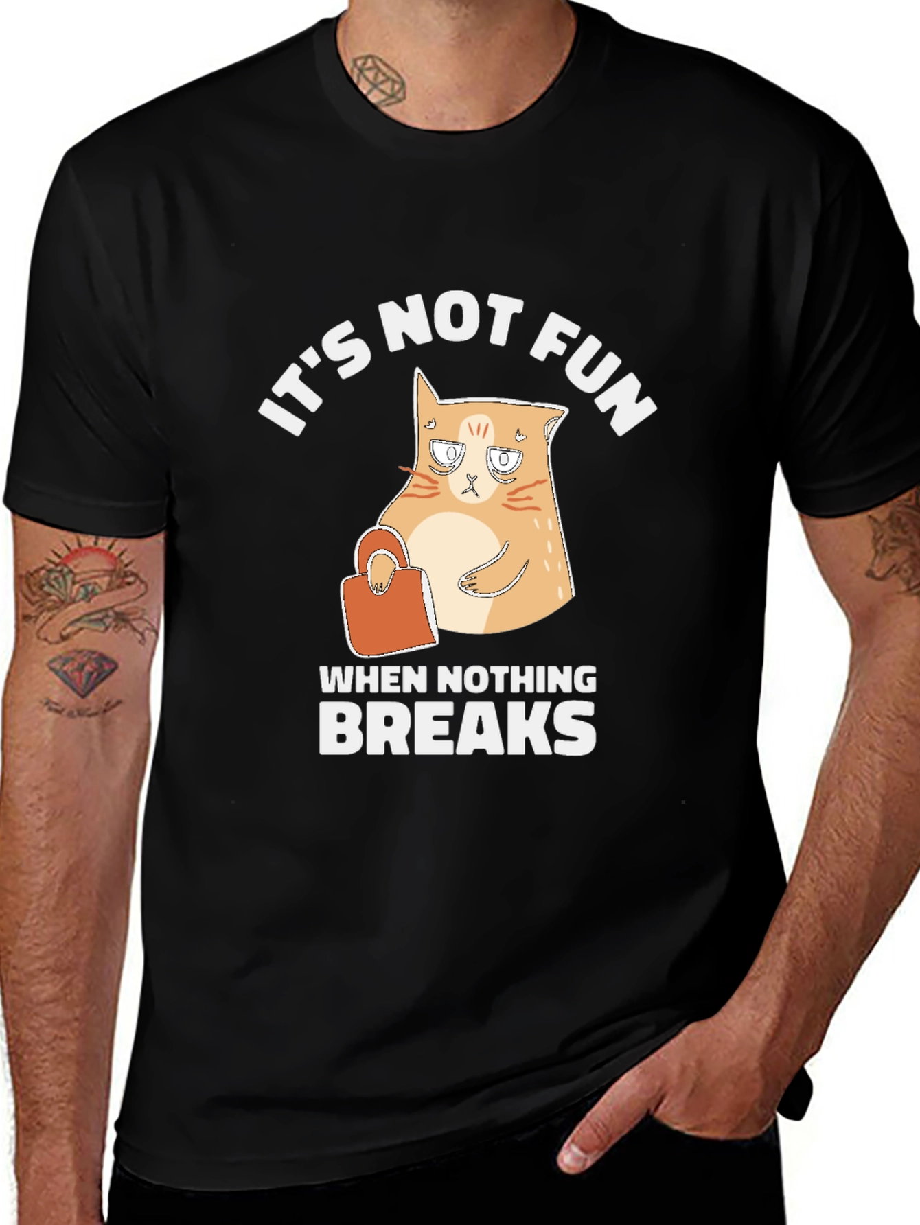 Variant 23 of It's Not Fun Cat T-Shirt