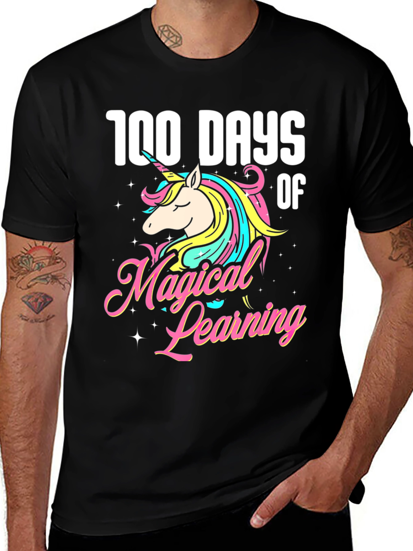 Variant 8 of 100 Days of Magical Learning Unicorn T-Shirt