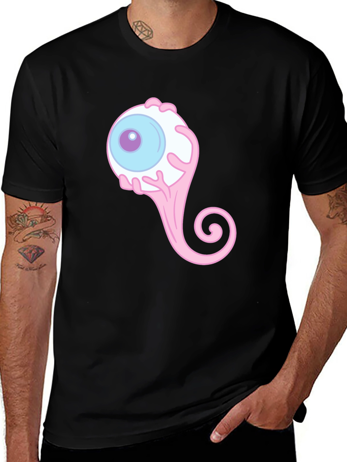 Variant 17 of Eyeball Graphic Tee - Quirky & Unique Design
