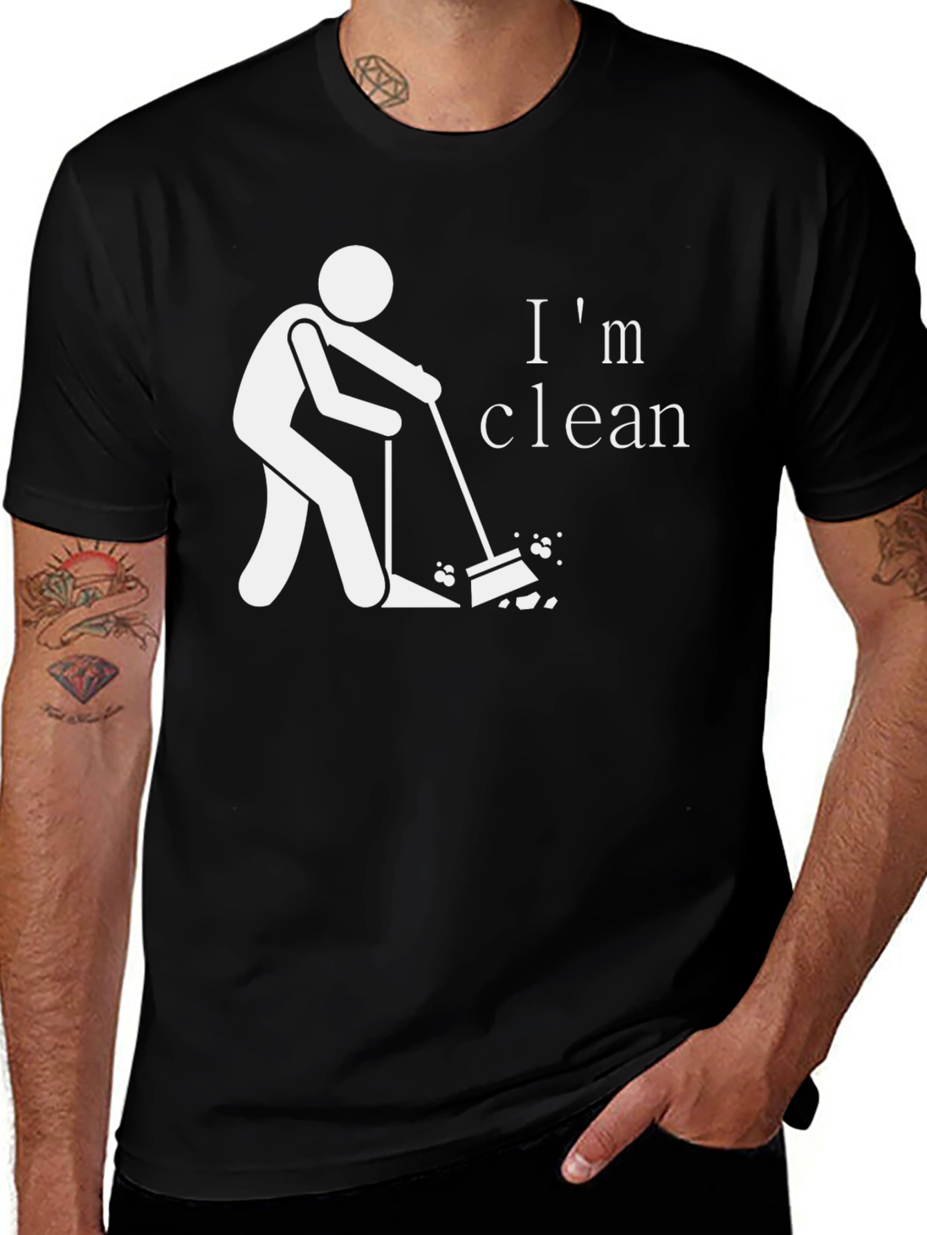 Variant 17 of I'm Clean Funny Graphic T-Shirt