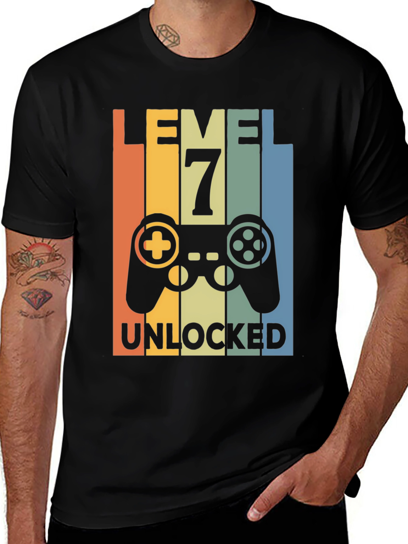 Level 7 Unlocked T-Shirt - Gamer Birthday Tee