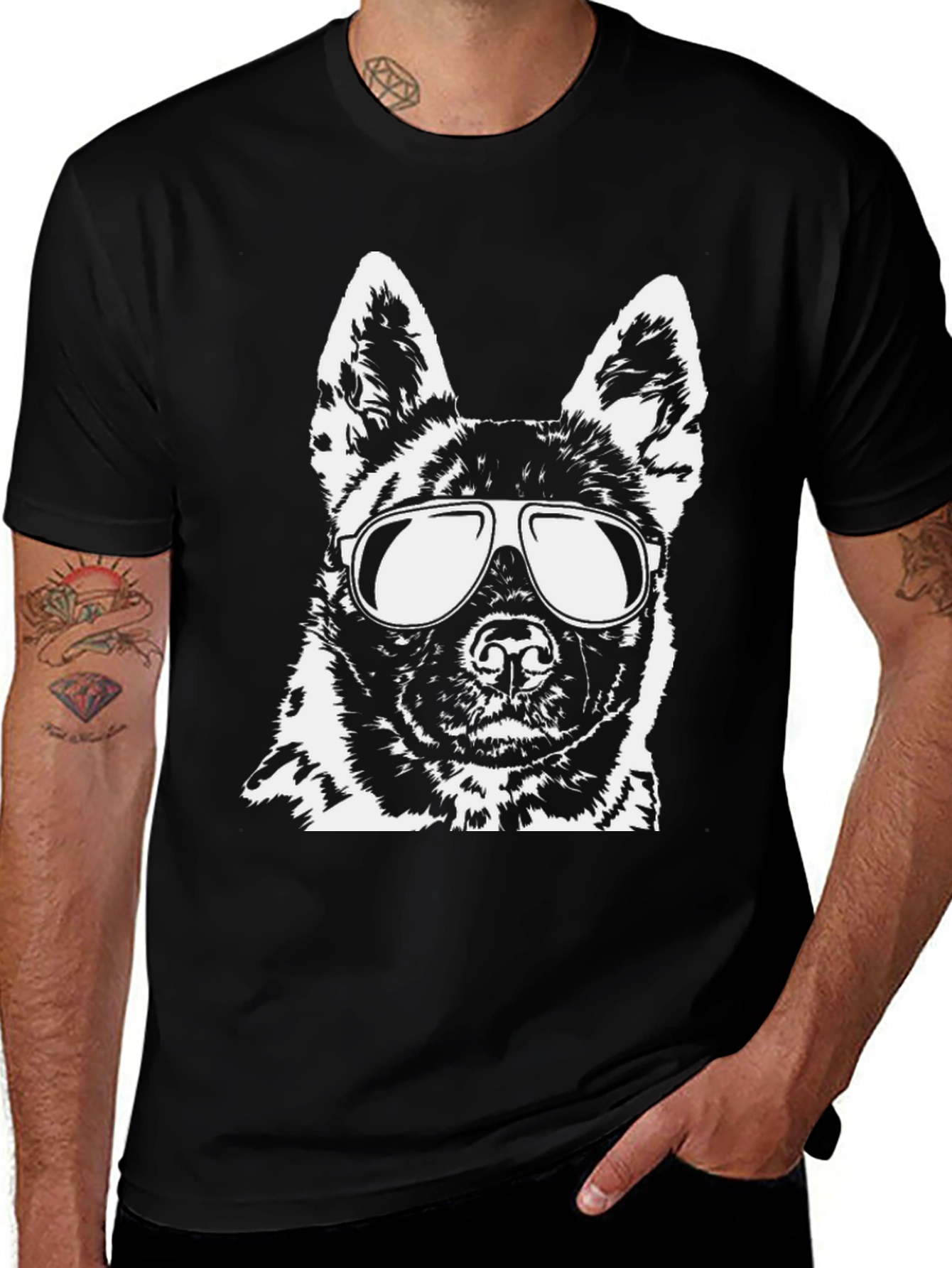 Variant 26 of Cool Dog Graphic T-Shirt