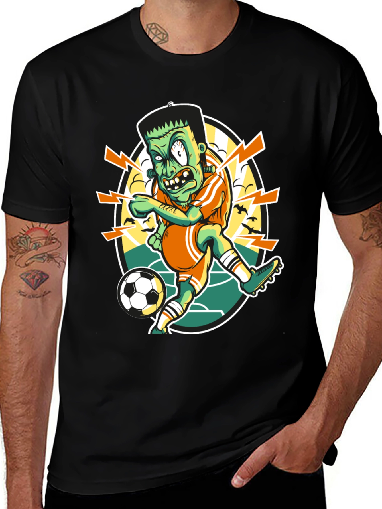 Variant 13 of Frankenstein Soccer T-Shirt