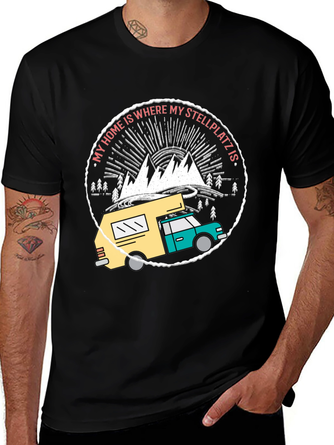 My Home is Where My Stellplatz T-Shirt