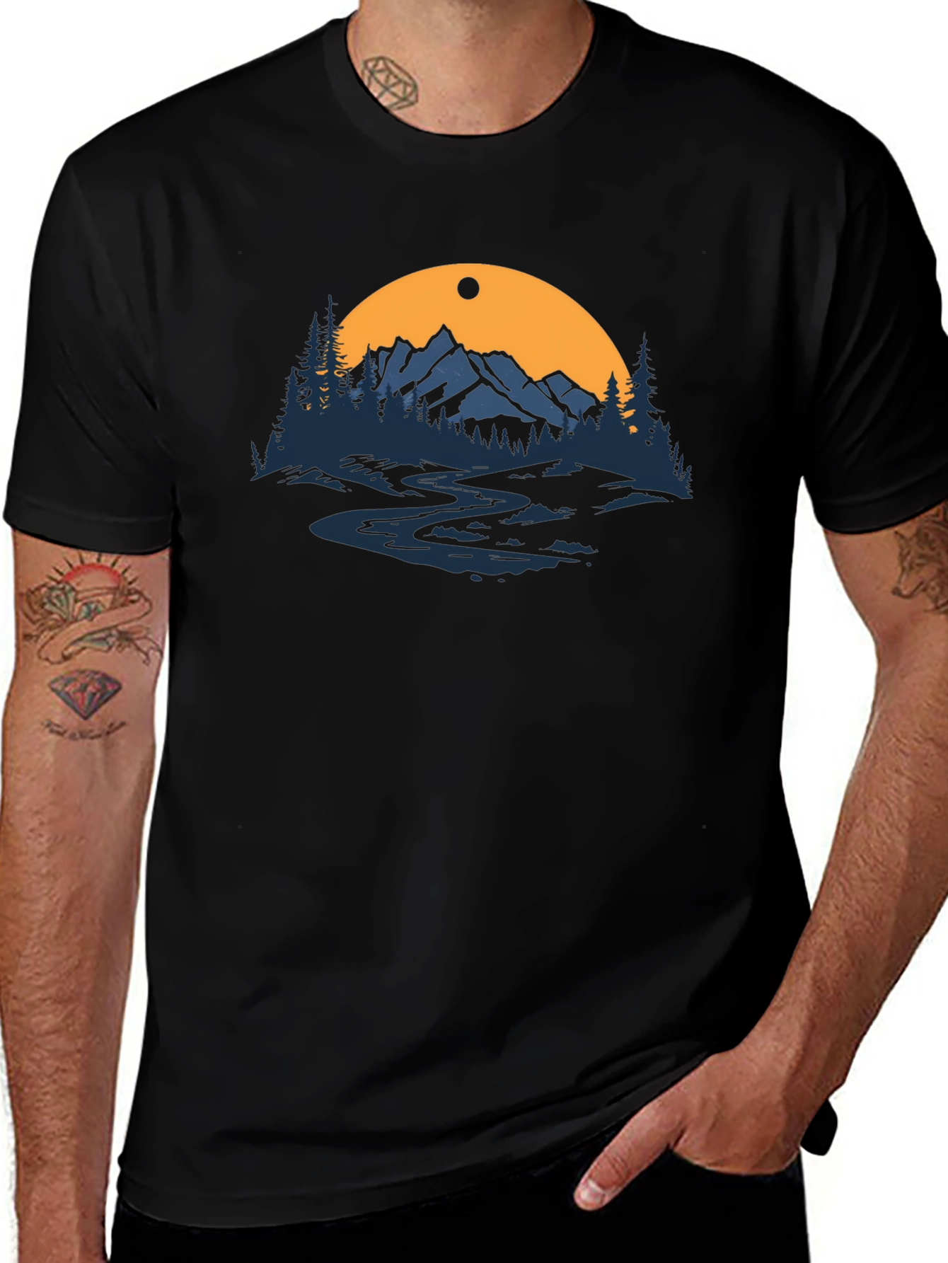 Variant 26 of Mountains & Sunset Graphic Tee