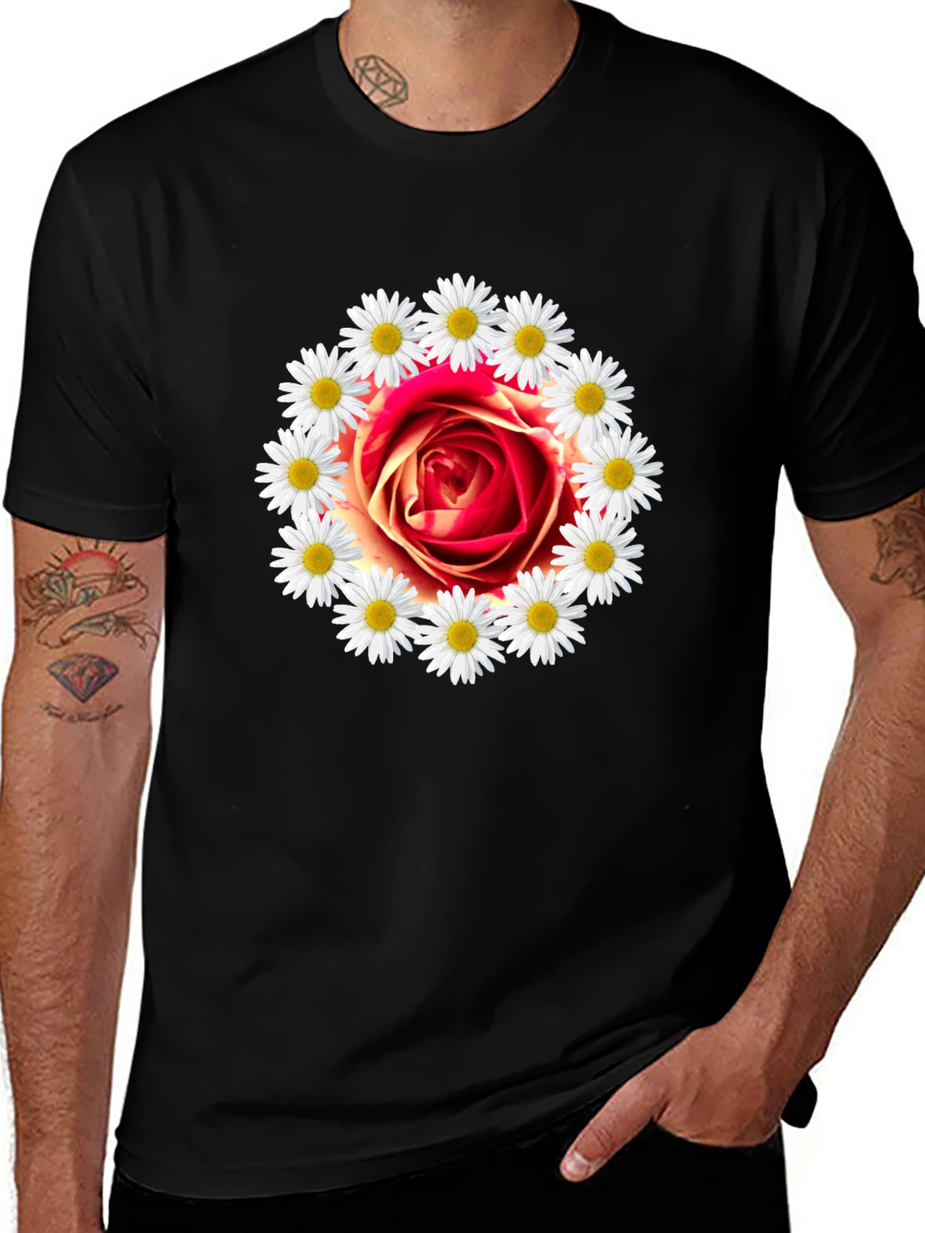 Variant 27 of Floral Rose Graphic Tee