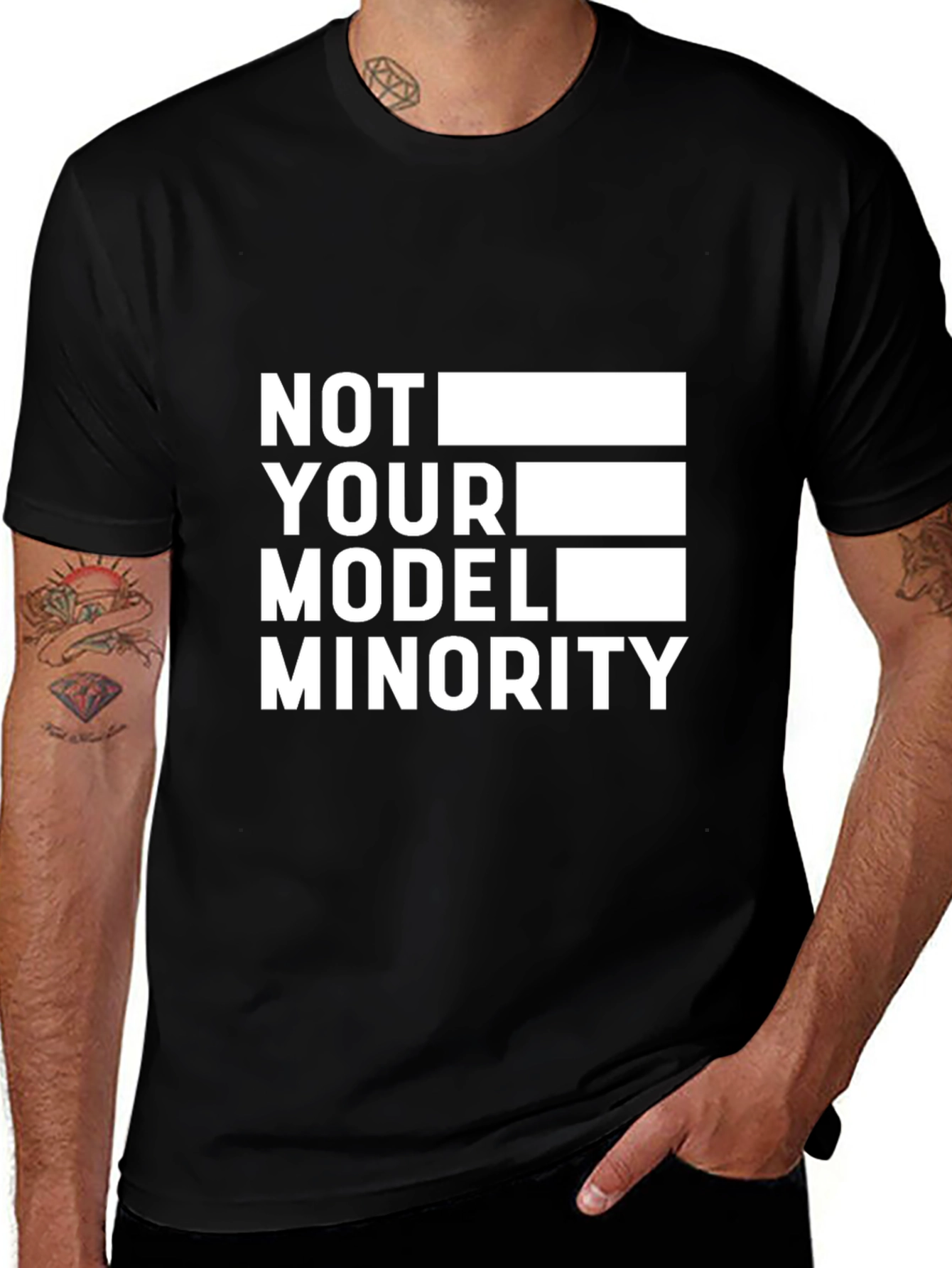 Variant 21 of Not Your Model Minority Graphic Tee