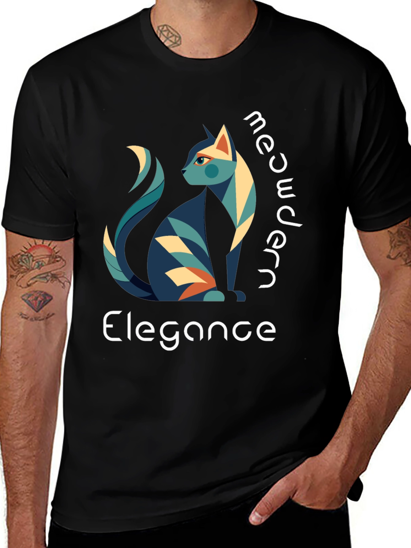 Variant 9 of Meowdern Elegance T-Shirt
