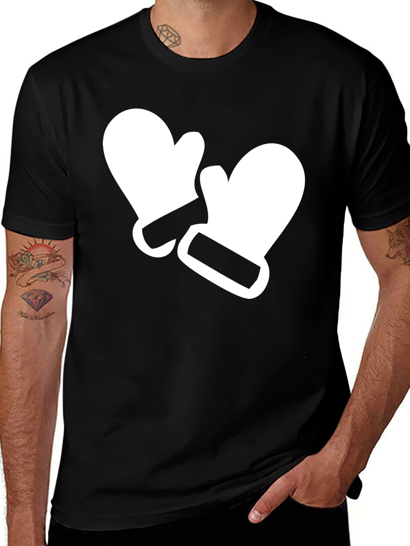 Winter Mittens Graphic Tee - Soft Cotton Blend