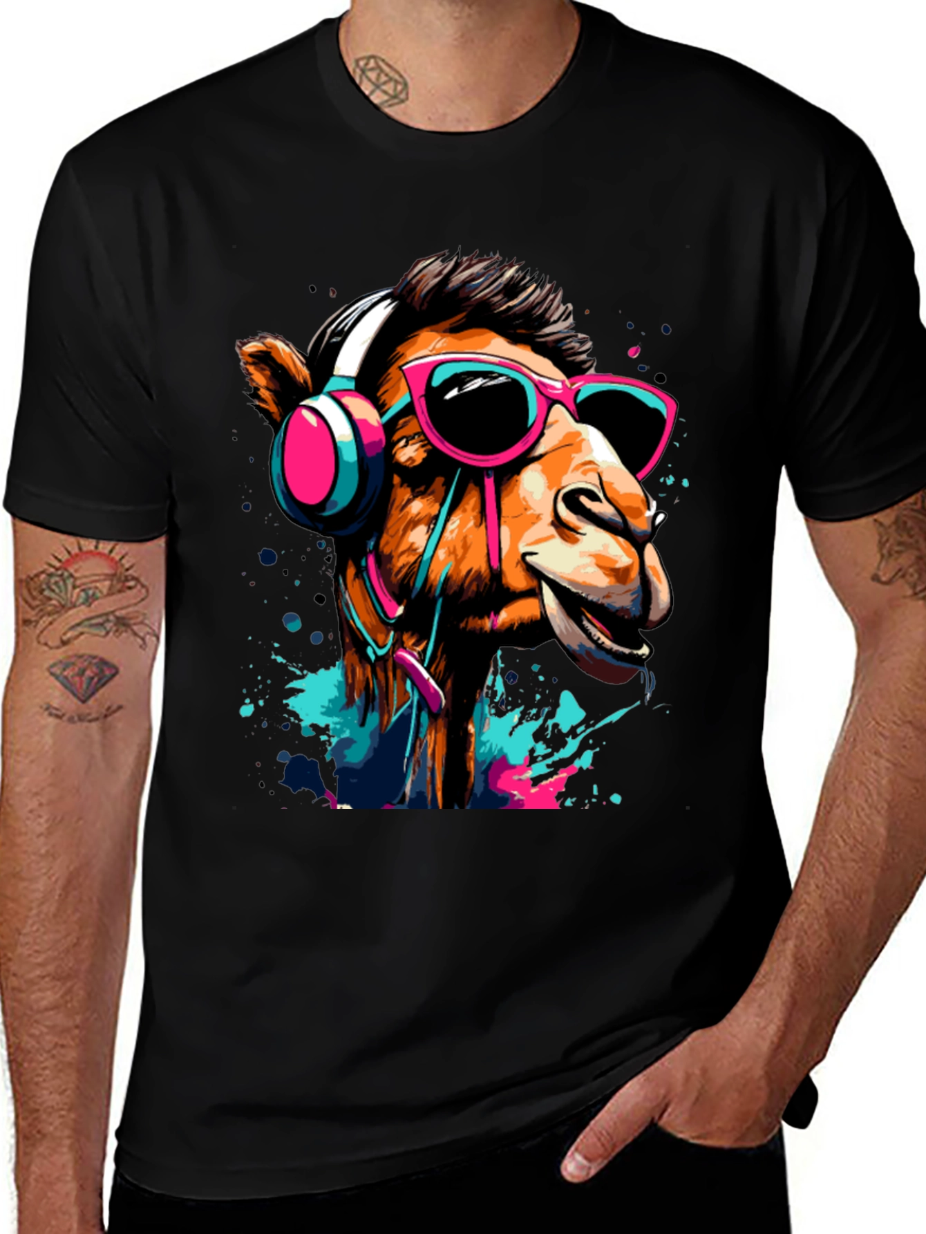 Variant 17 of Cool Camel Graphic T-Shirt - Trendy Animal Tee