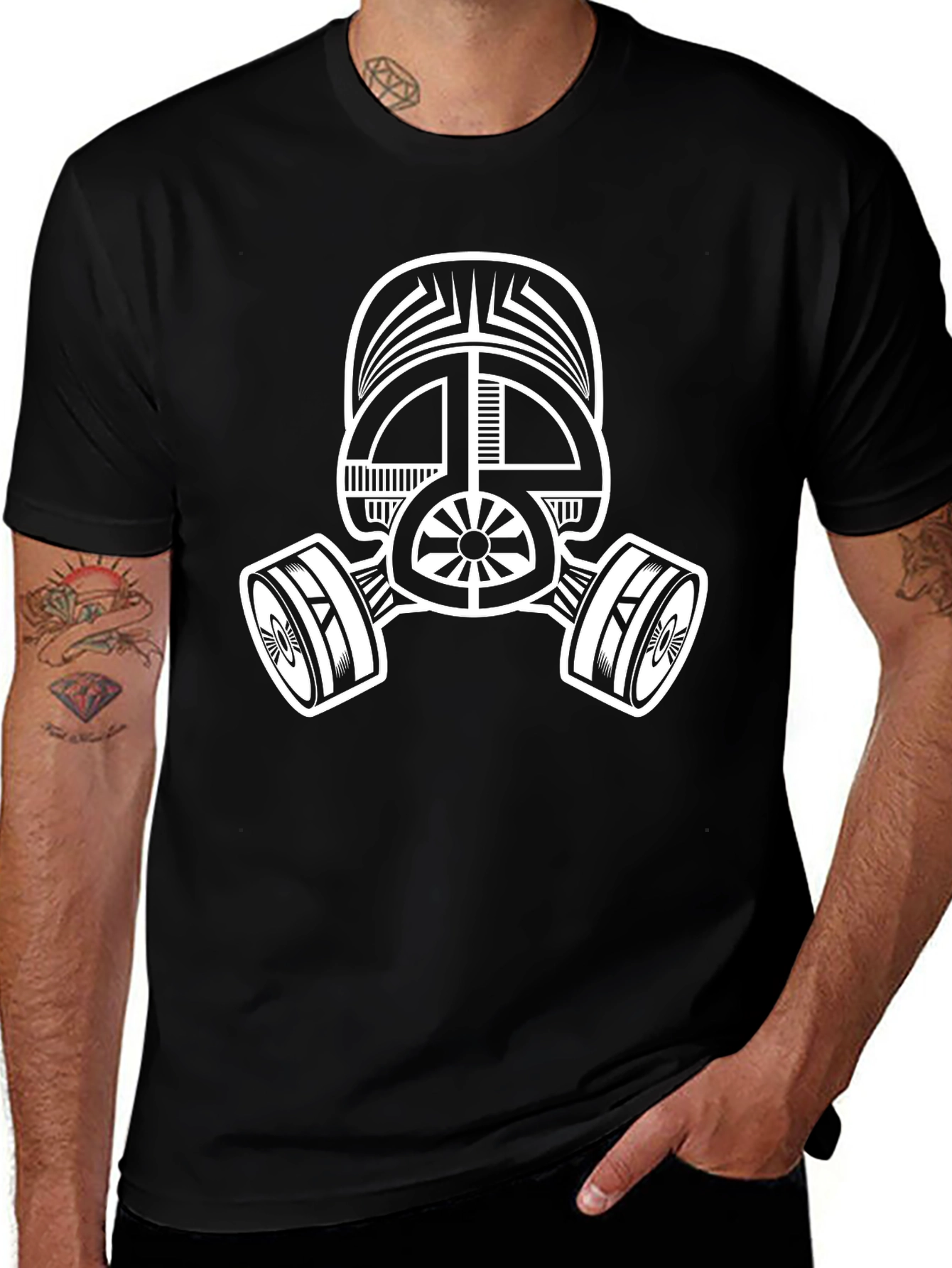 Variant 7 of Graphic Tee - Sci-Fi Gas Mask Design