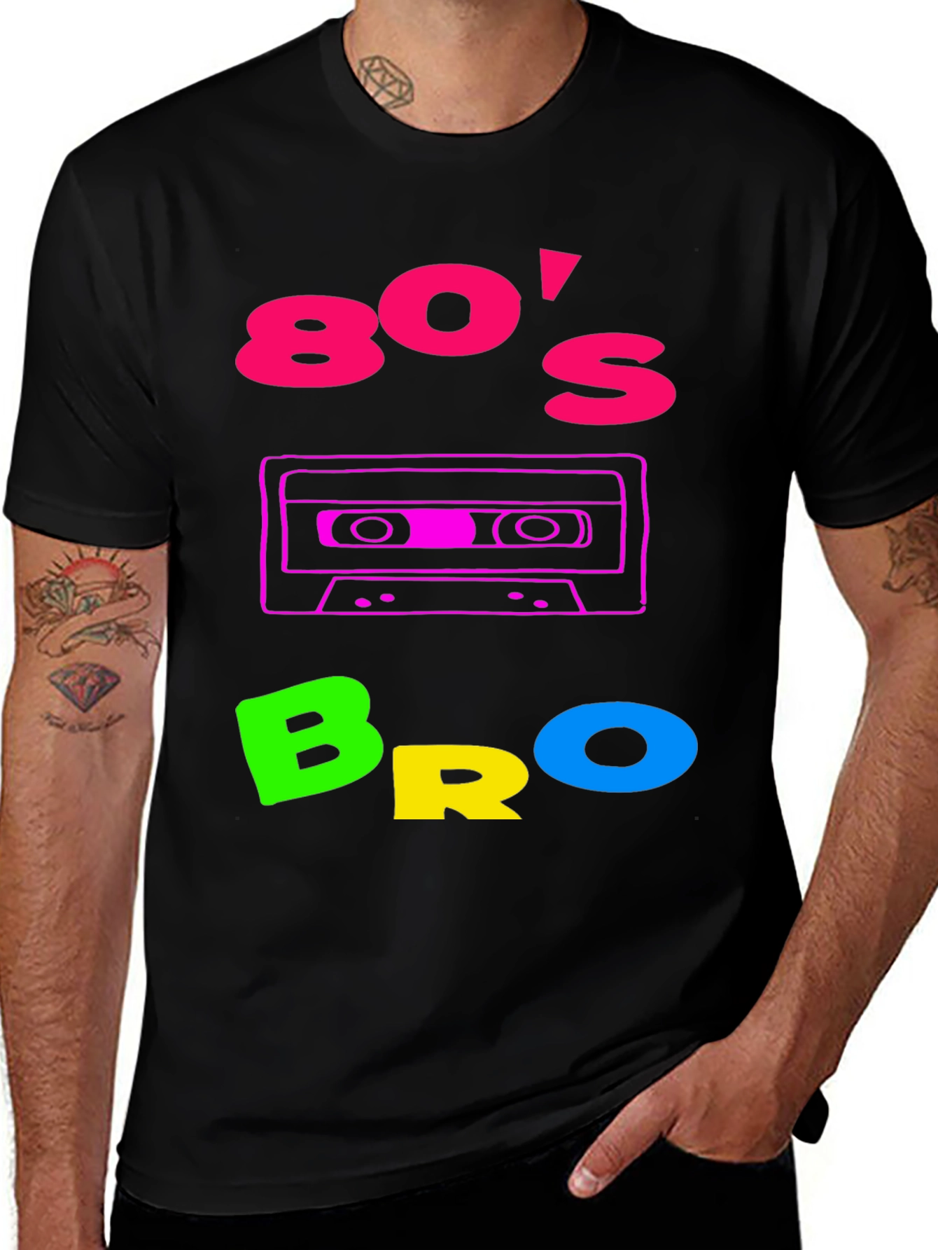 Variant 22 of Retro 80's Bro Graphic T-Shirt