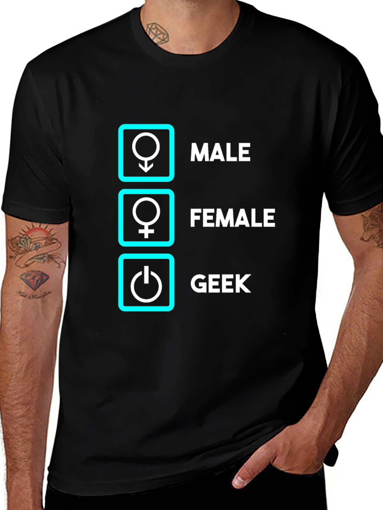 Variant 3 of Geek Male Female T-Shirt Funny Nerd Shirt