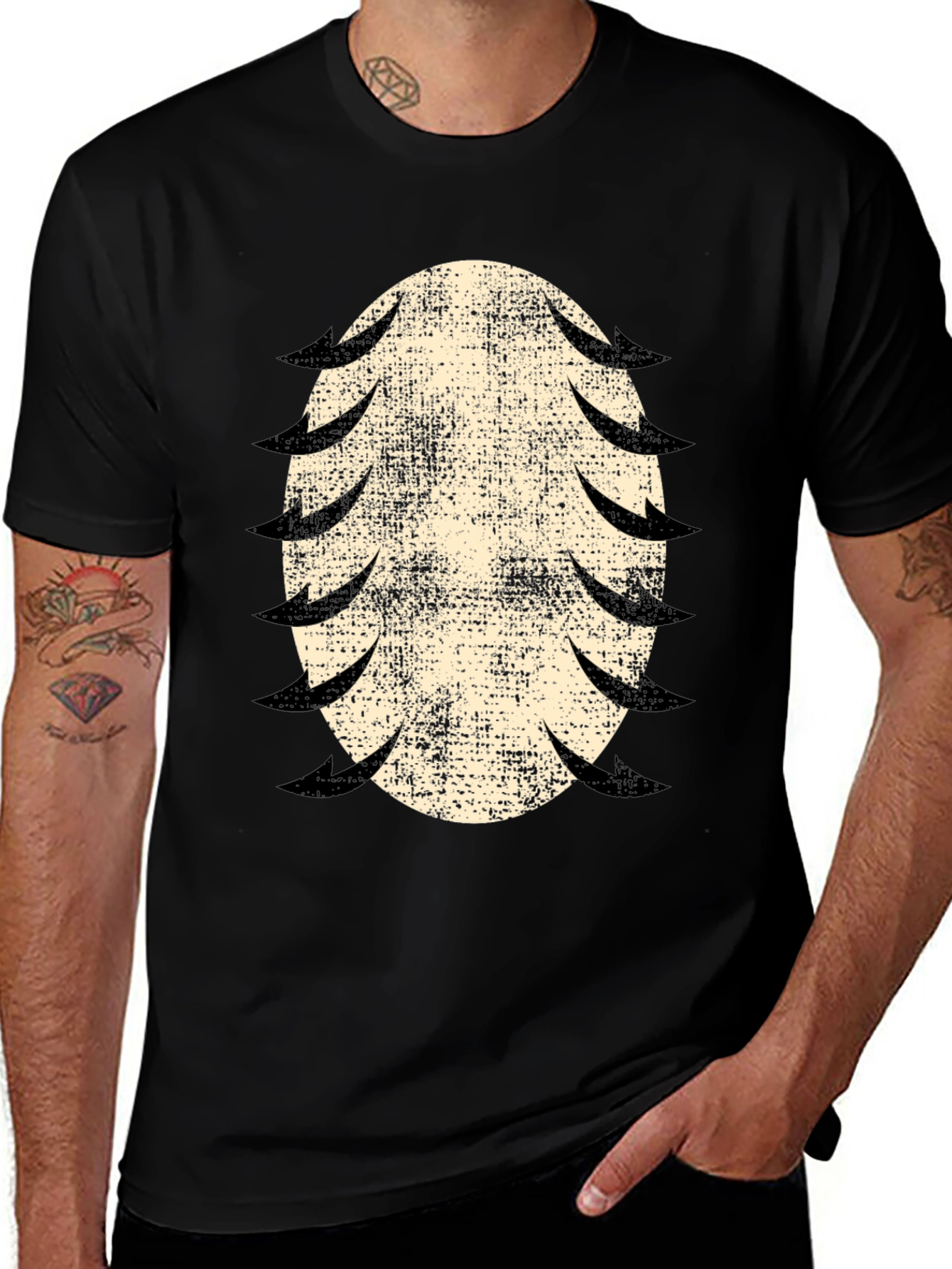 Variant 6 of Textured Egg Graphic Tee