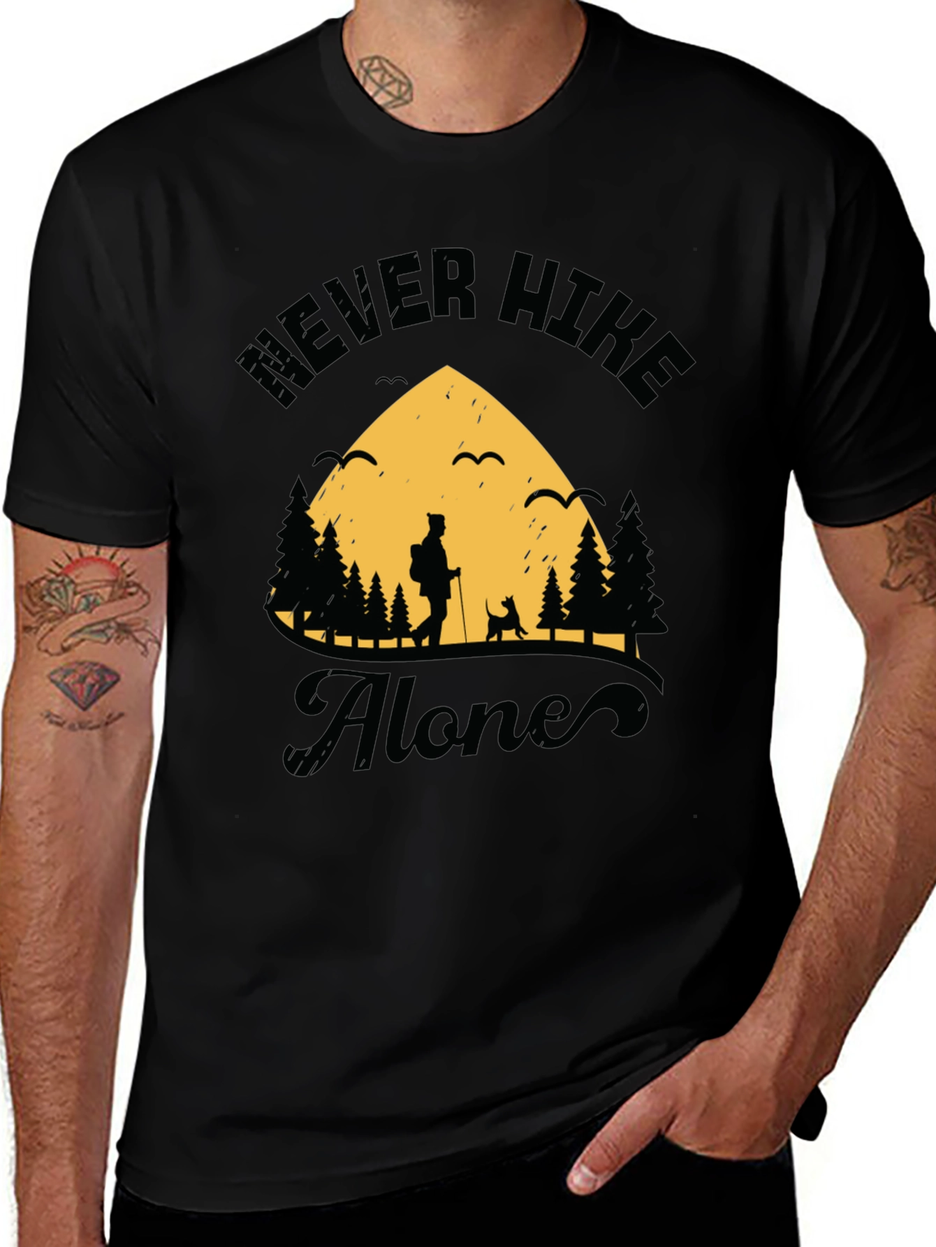 Variant 12 of Never Hike Alone Graphic Tee