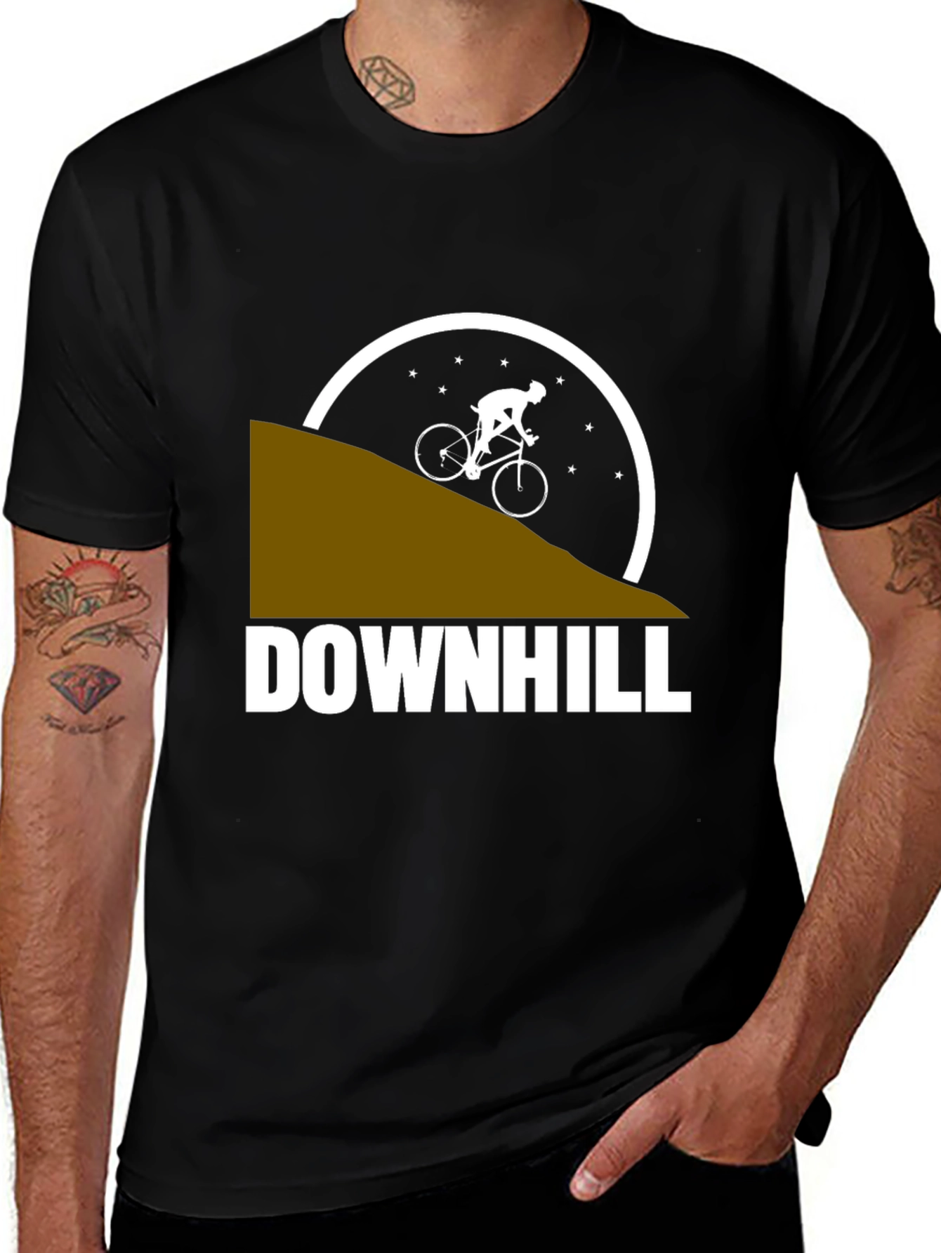 Downhill Mountain Biker Graphic Tee