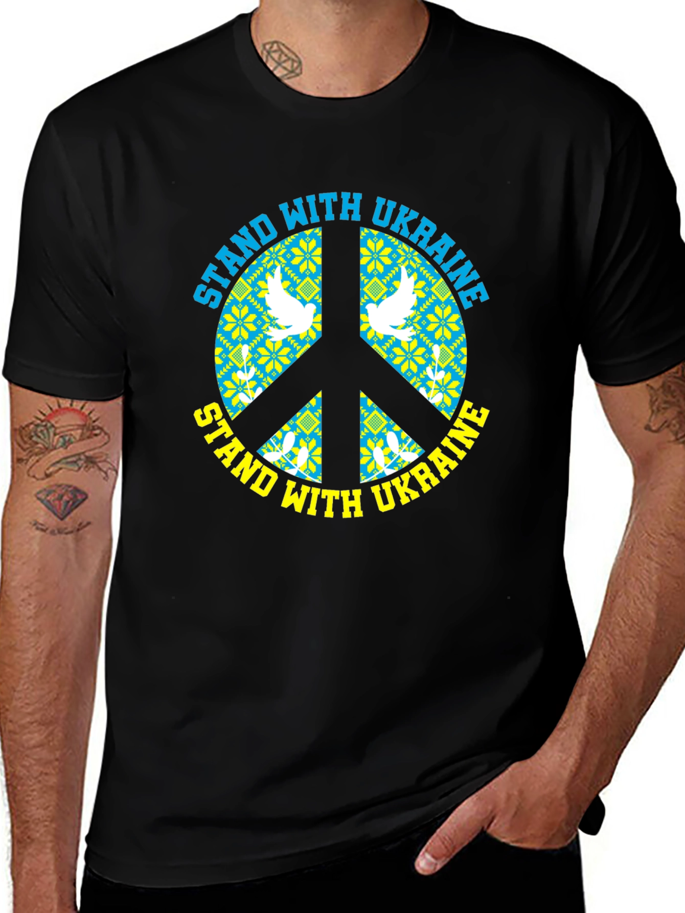 Stand With Ukraine Peace T-Shirt