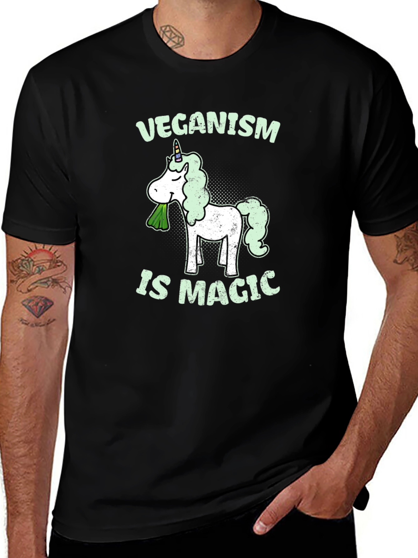 Variant 26 of Veganism is Magic T-Shirt - Unicorn Design