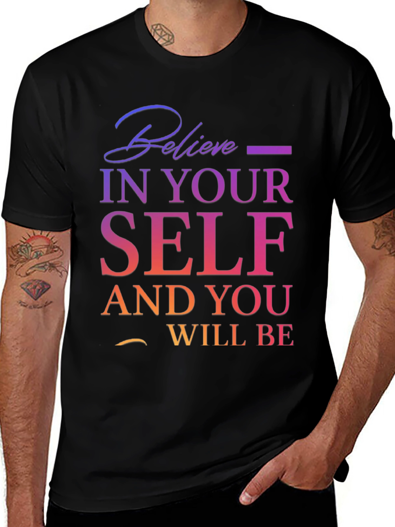 Variant 18 of Believe in Yourself Graphic T-Shirt