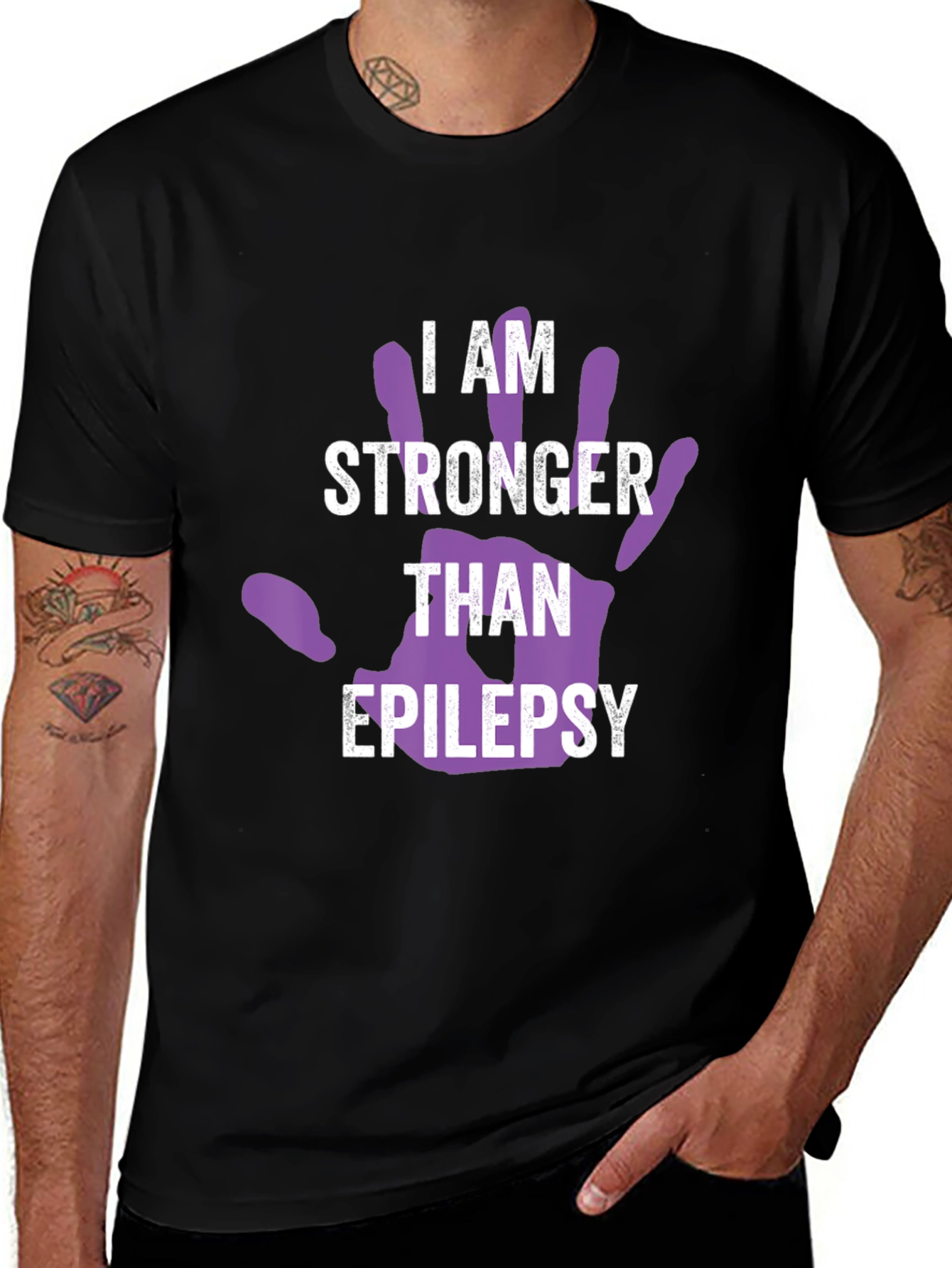 Variant 27 of Epilepsy Awareness T-Shirt - I am Stronger