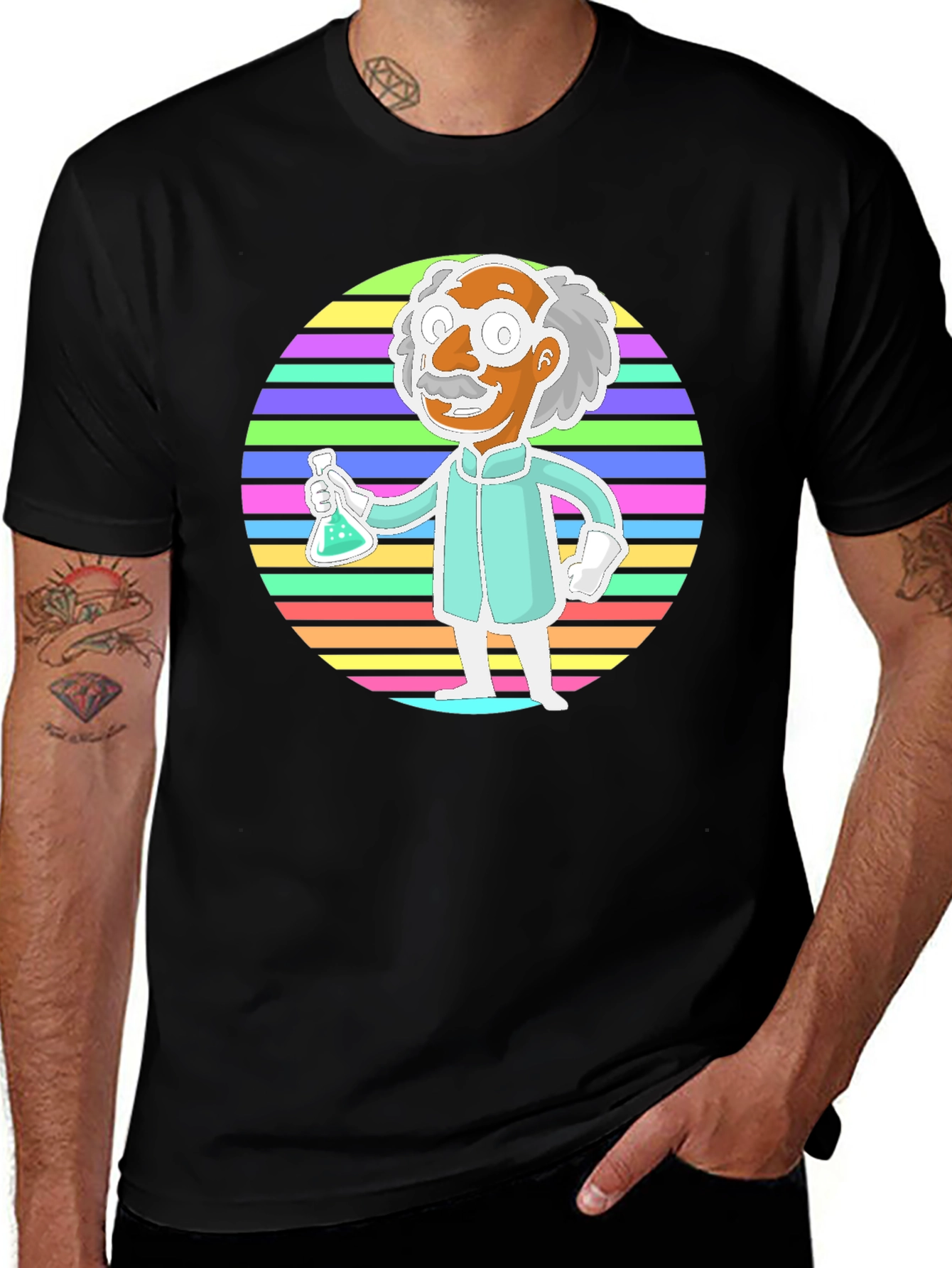 Variant 28 of Cartoon Scientist T-Shirt - Retro Science Tee