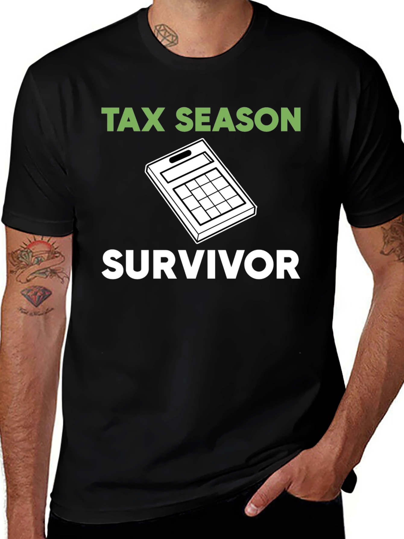 Variant 25 of Tax Season Survivor Graphic Tee
