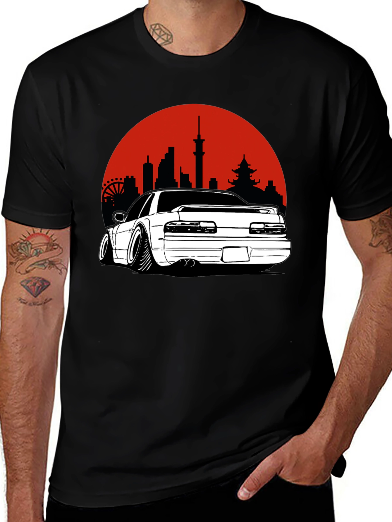 Variant 17 of Tokyo Drift Car Graphic Tee