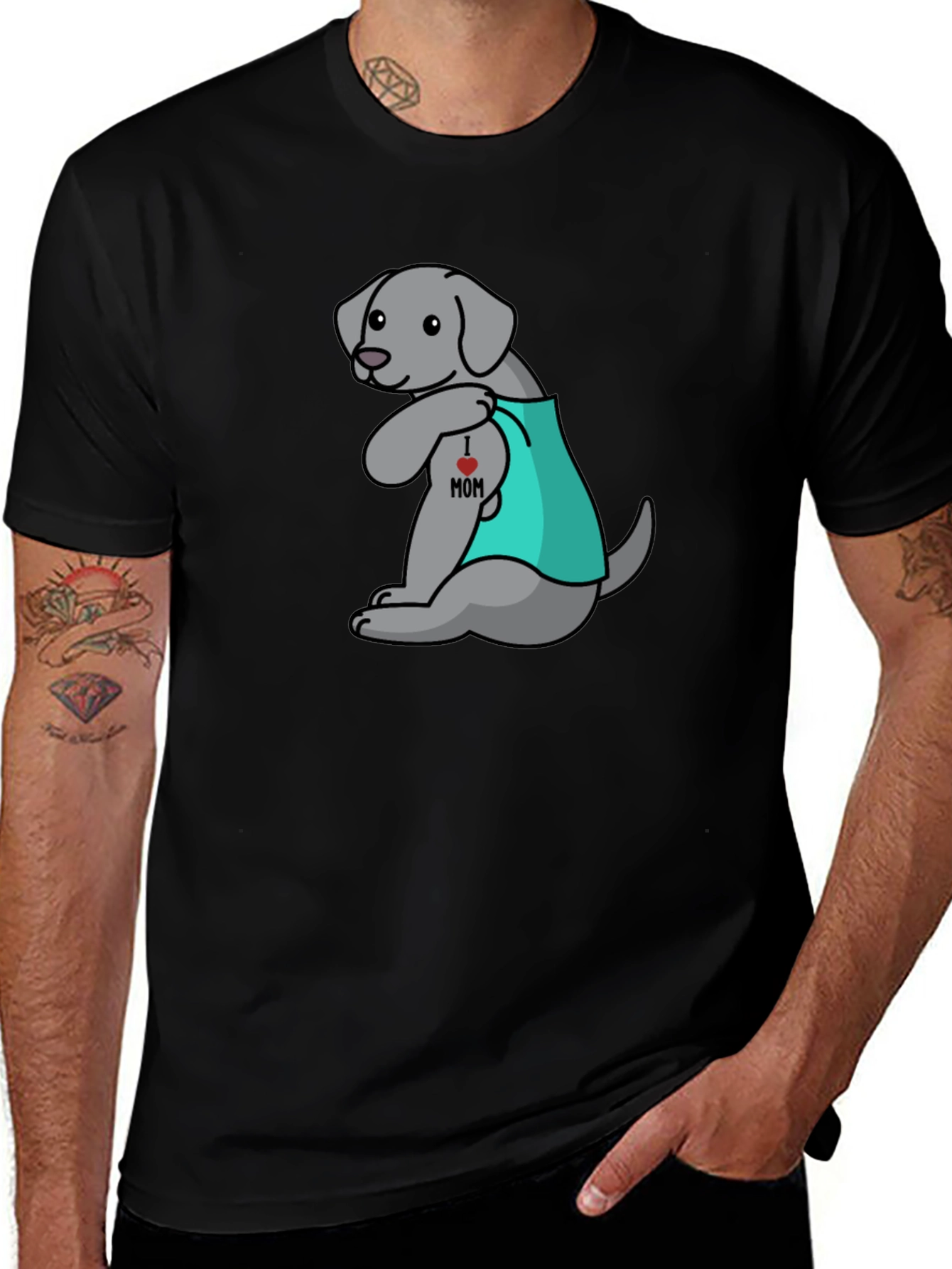 I Heart Mom Dog T-Shirt - Cute Canine Gift