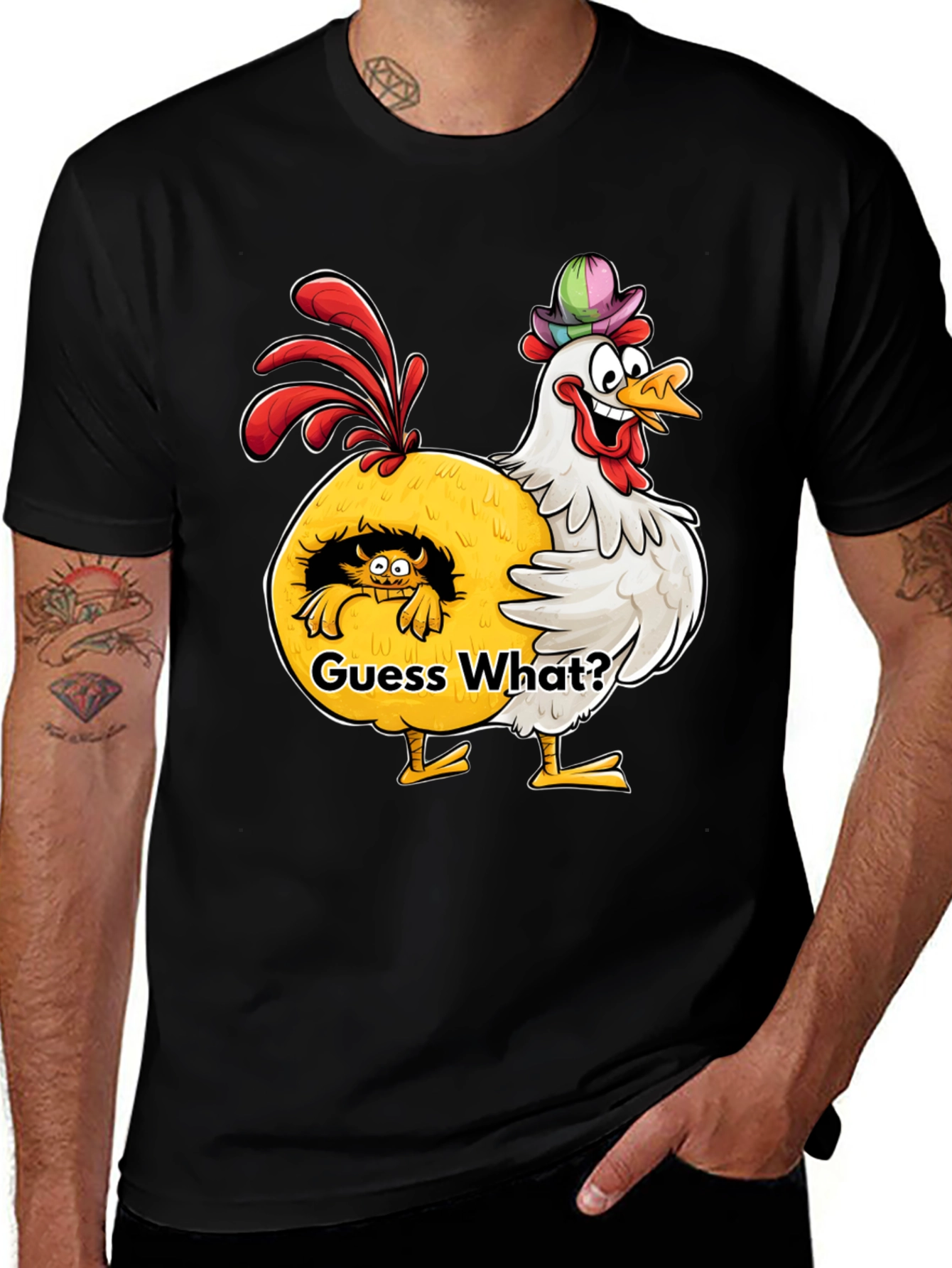 Variant 14 of Guess What? Chicken Butt! Graphic T-Shirt