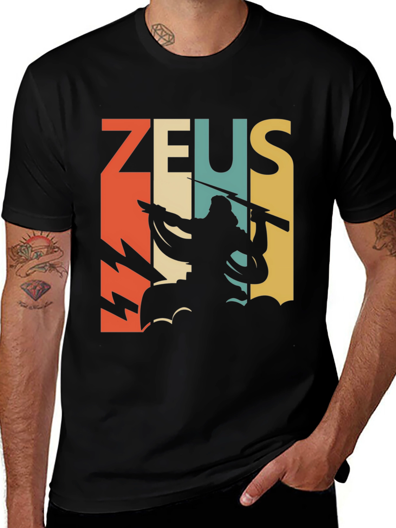 Zeus Graphic T-Shirt - Black