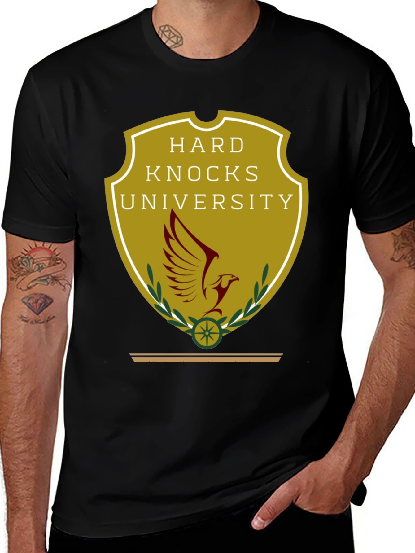 Hard Knocks University T-Shirt - Black