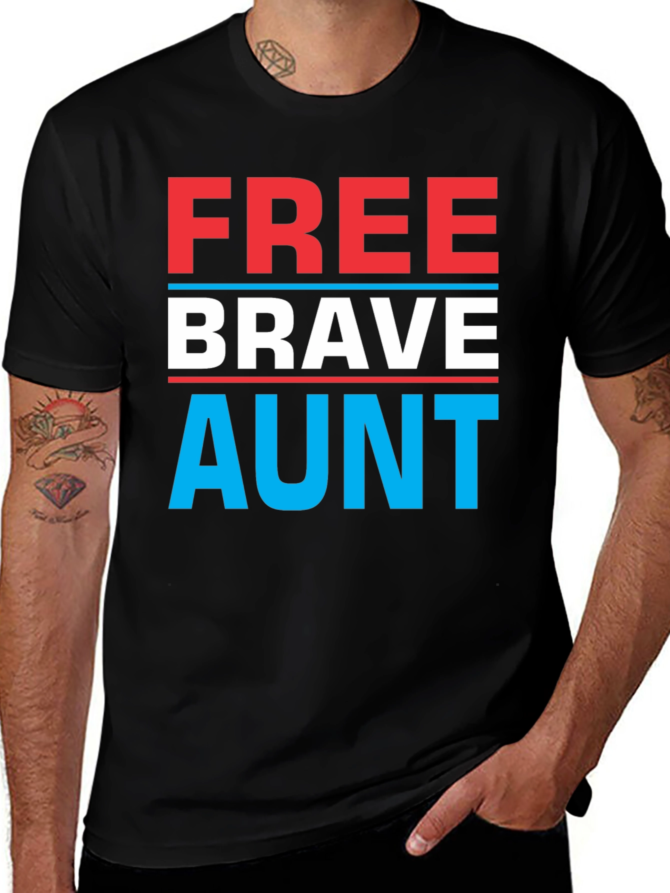 Variant 15 of Free Brave Aunt Graphic Tee