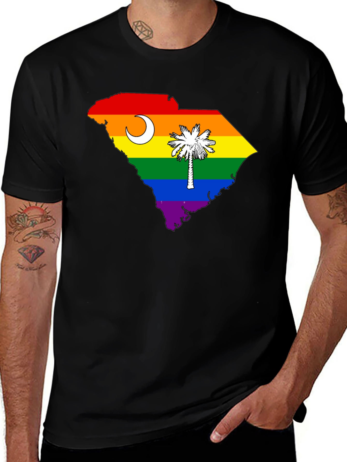 South Carolina Rainbow Pride T-Shirt