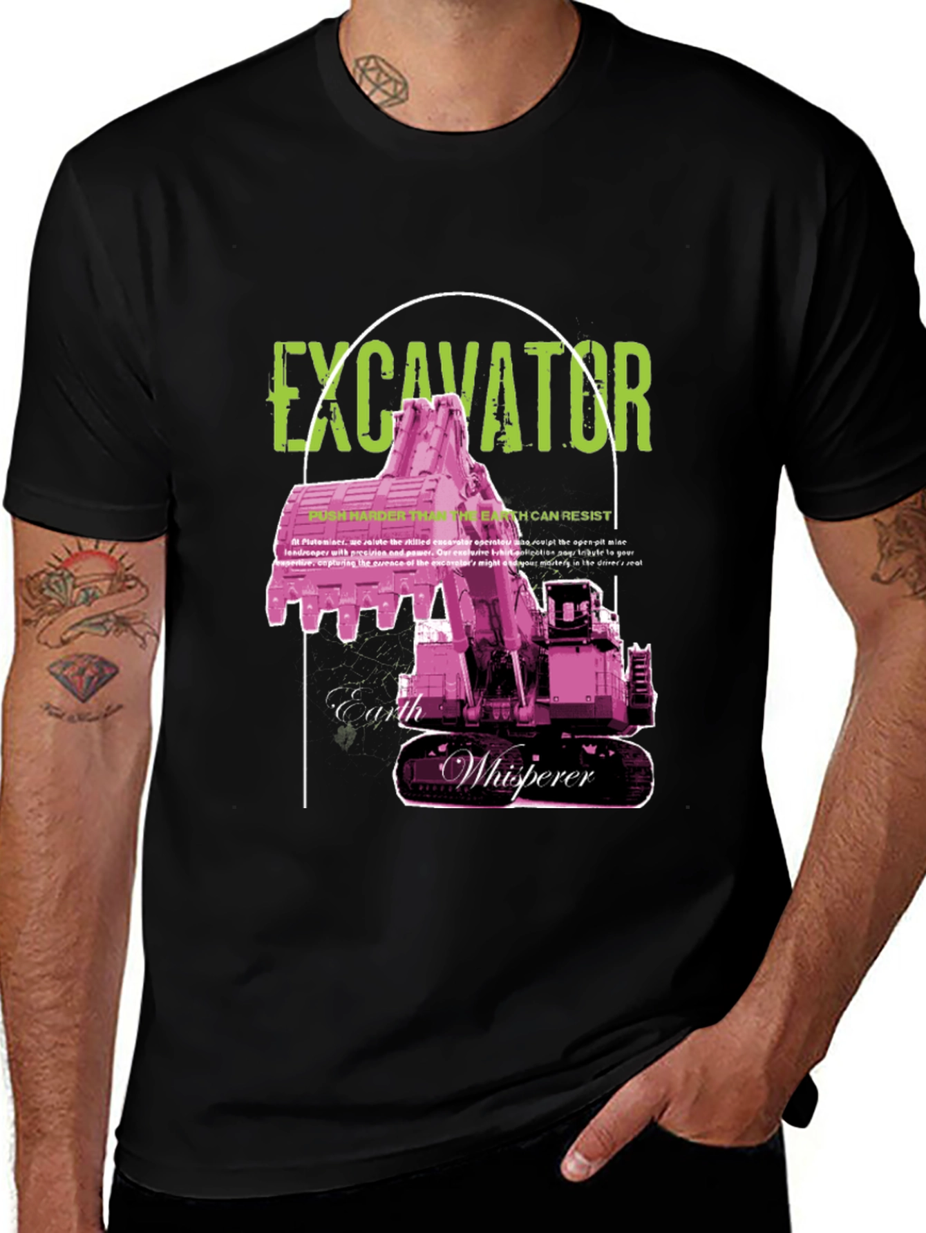 Variant 24 of Excavator Earth Whisperer Graphic Tee