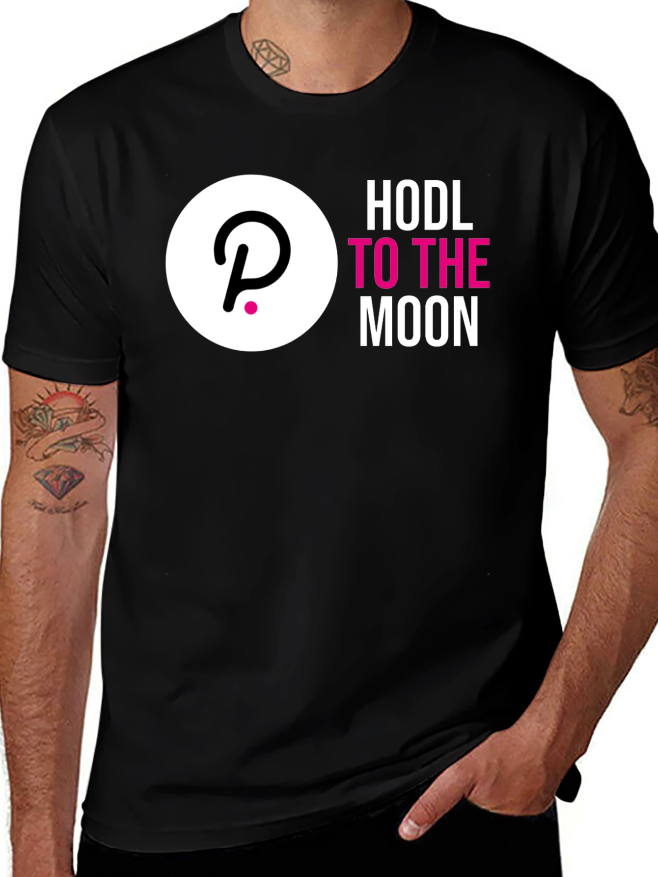 HODL To The Moon Polkadot Crypto T-Shirt
