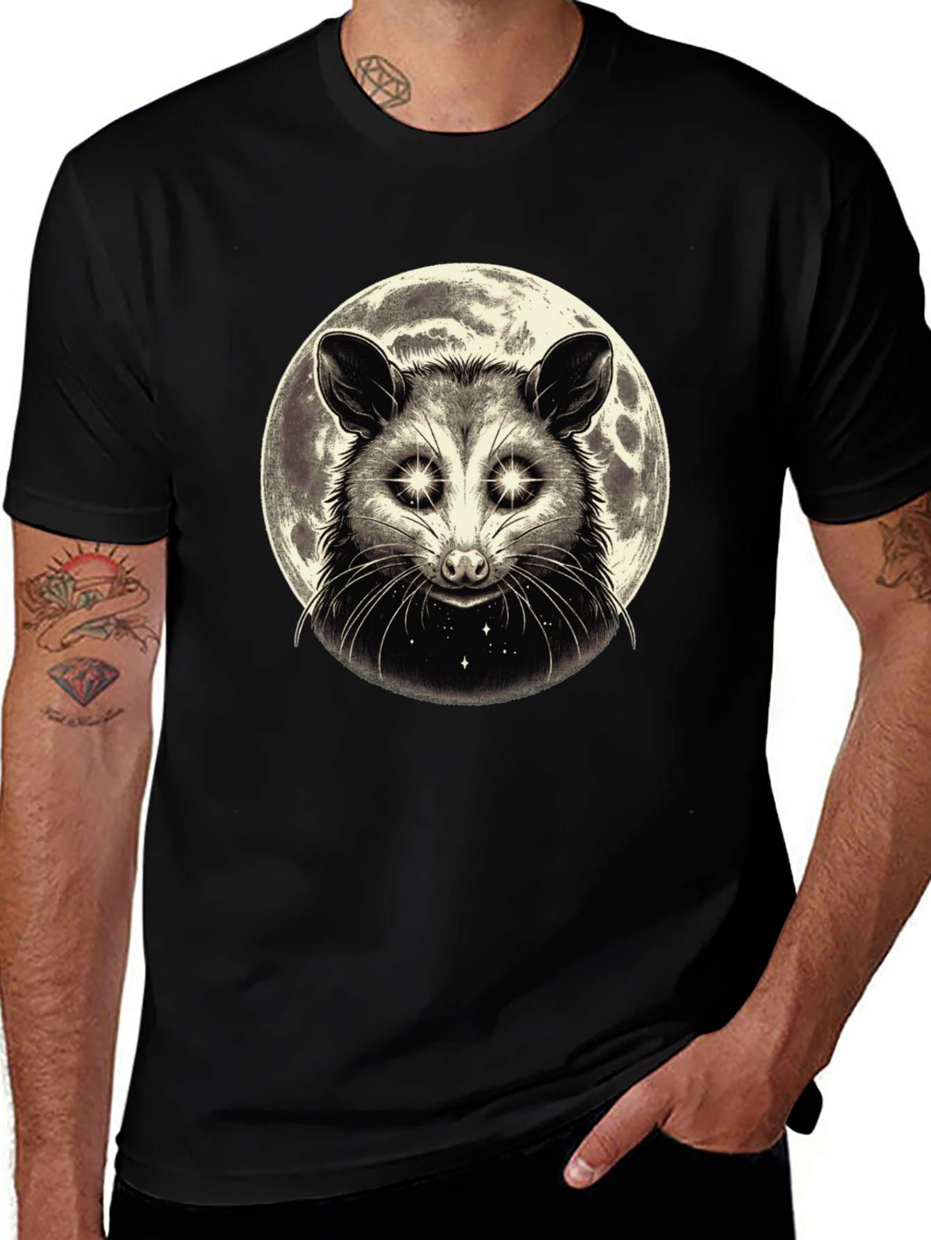 Variant 27 of Opossum Moon Graphic Tee