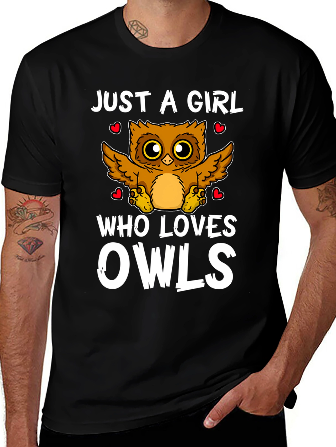 Variant 5 of Just A Girl Who Loves Owls T-Shirt