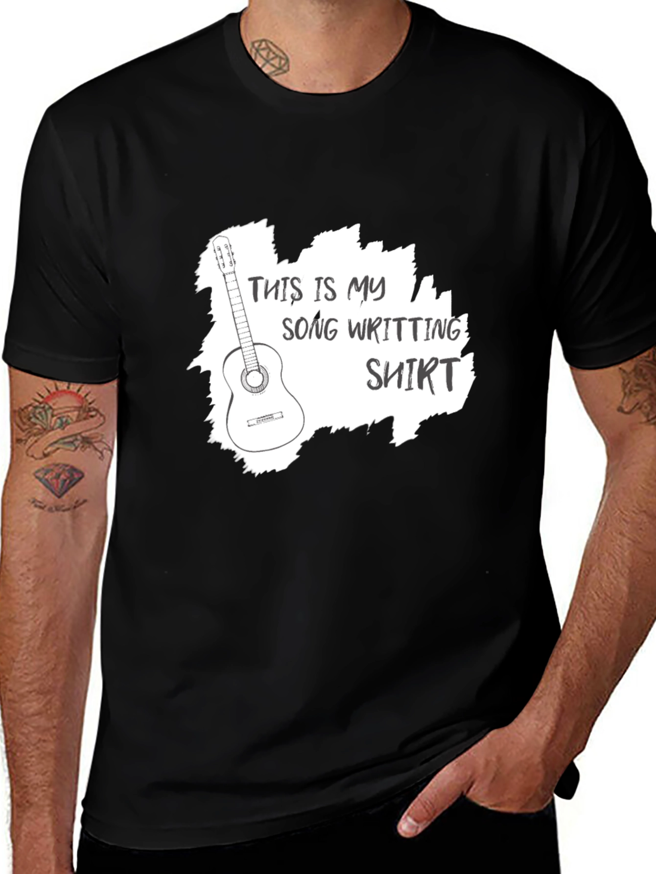 Songwriting T-Shirt - Guitar Design