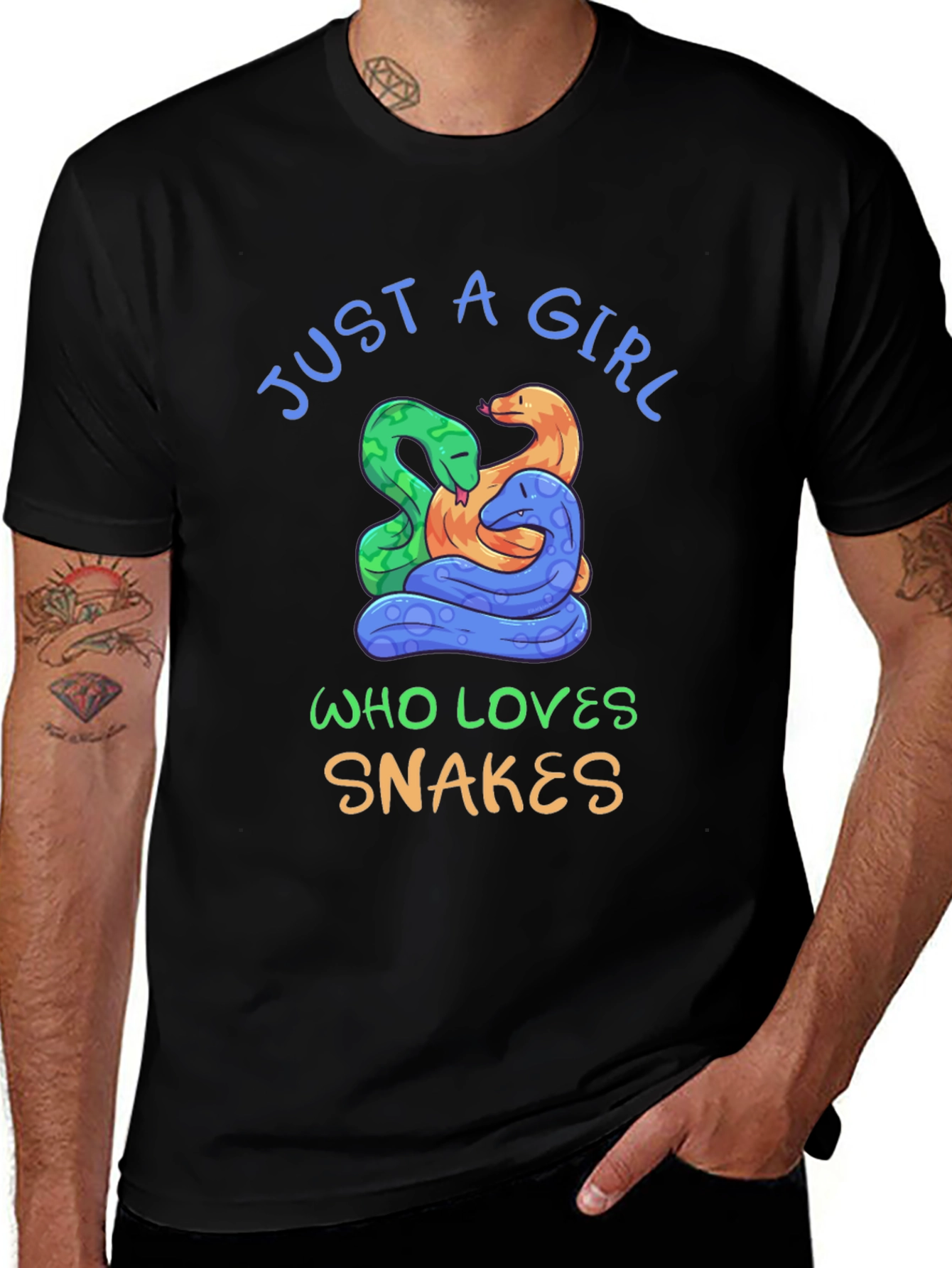 Variant 26 of Just A Girl Who Loves Snakes T-Shirt