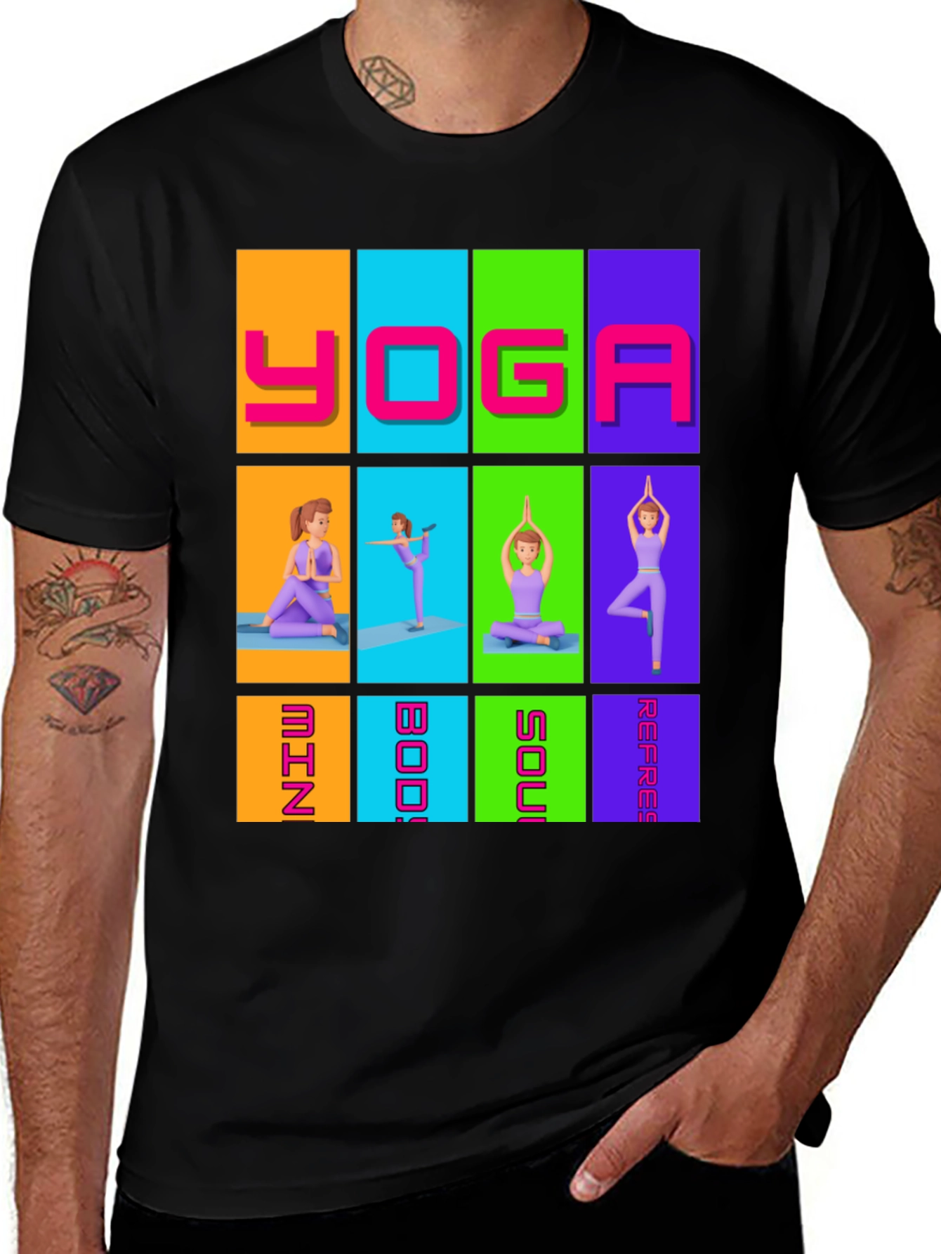 Yoga Mind Body Soul T-Shirt