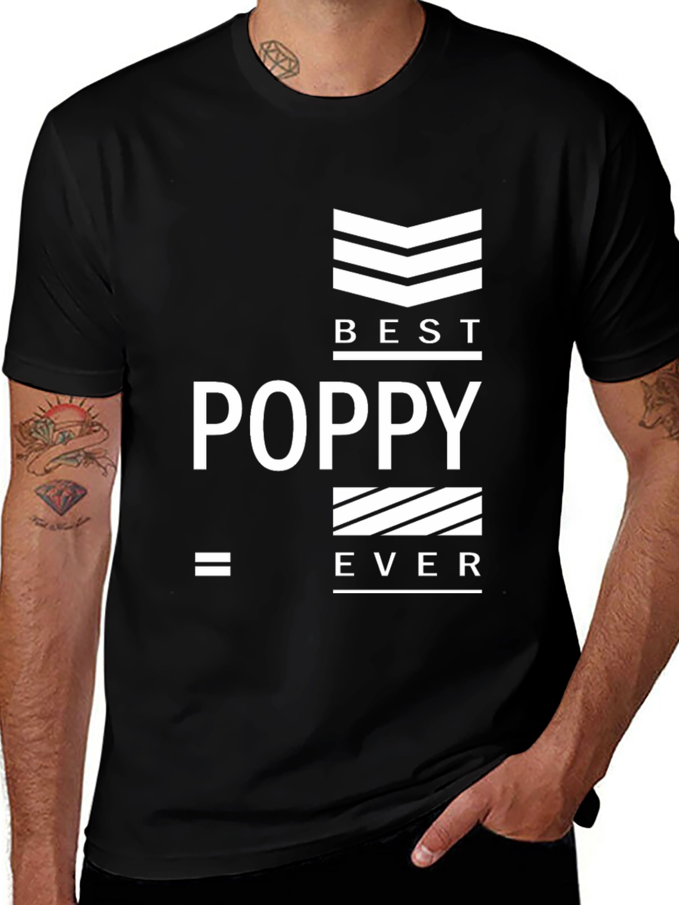 Best Poppy Ever Black T-Shirt